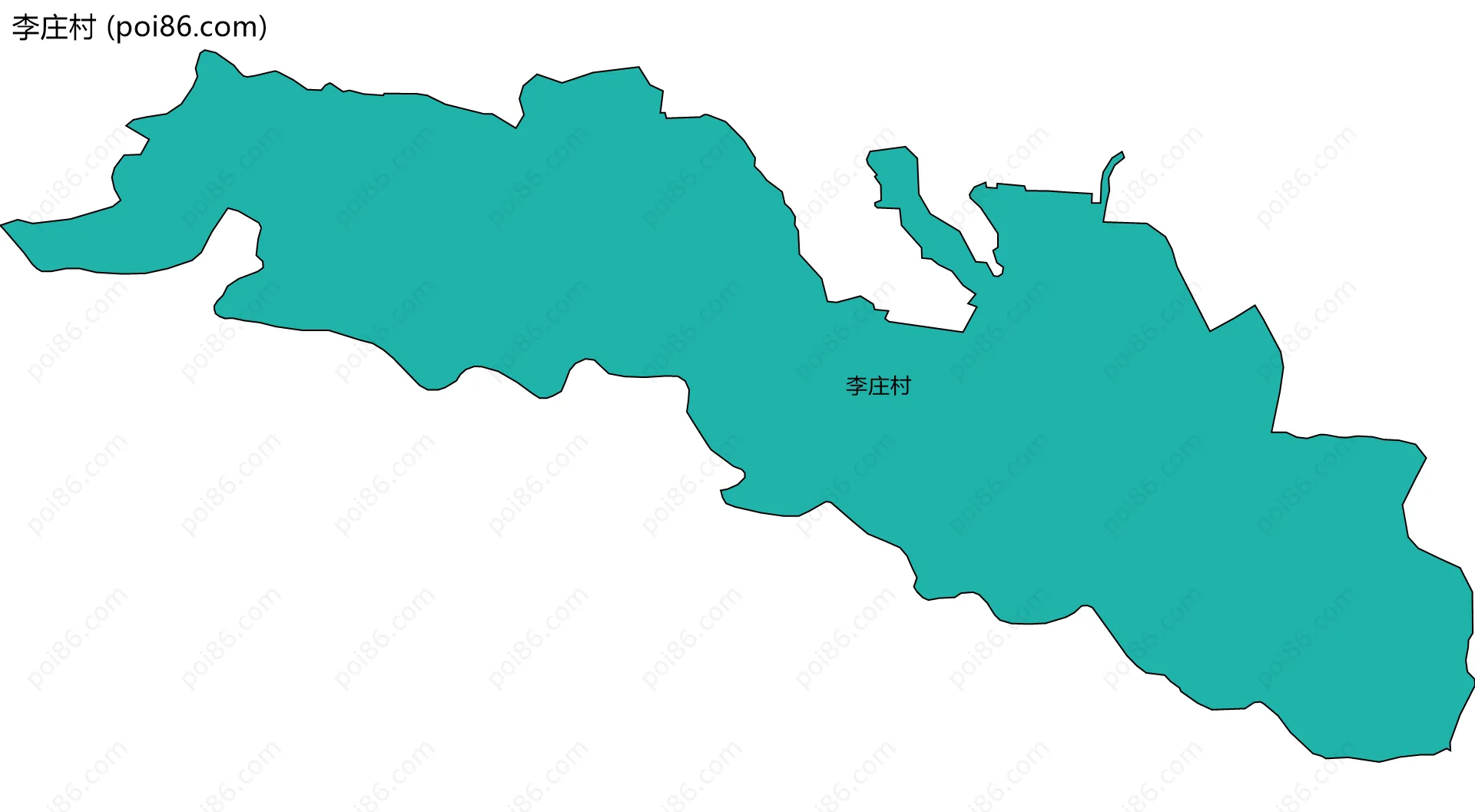 李庄村边界地图