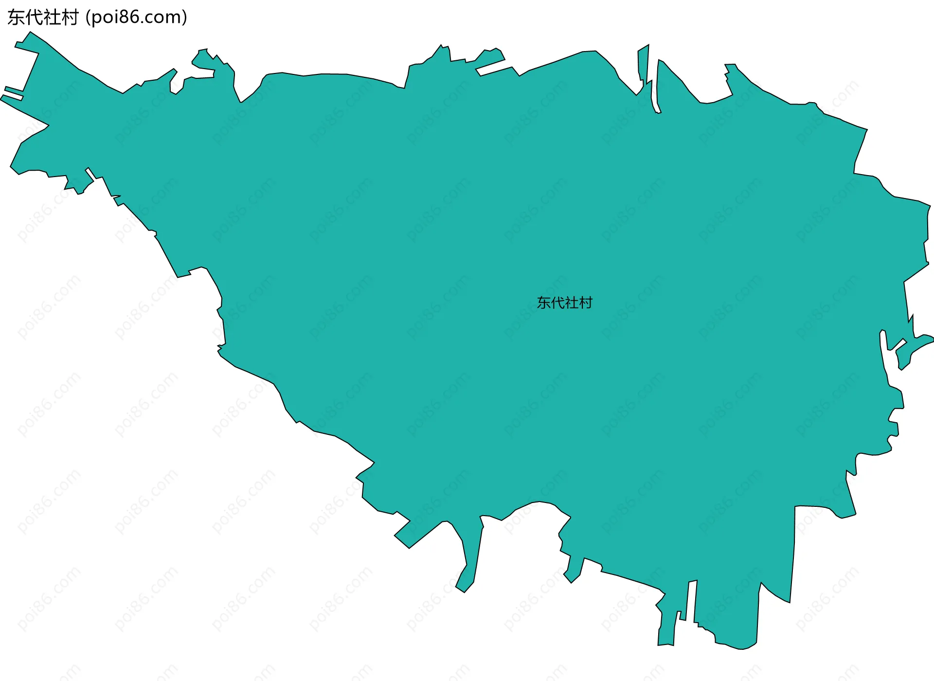东代社村边界地图