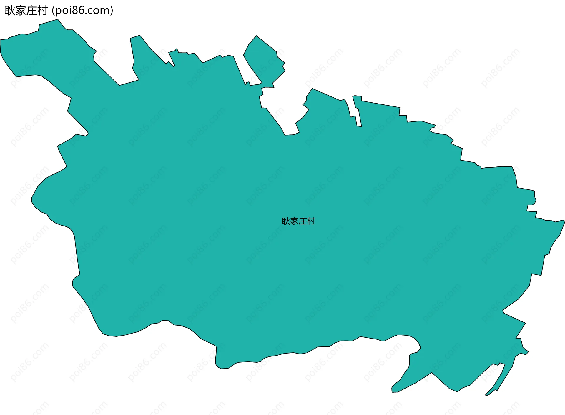 耿家庄村边界地图