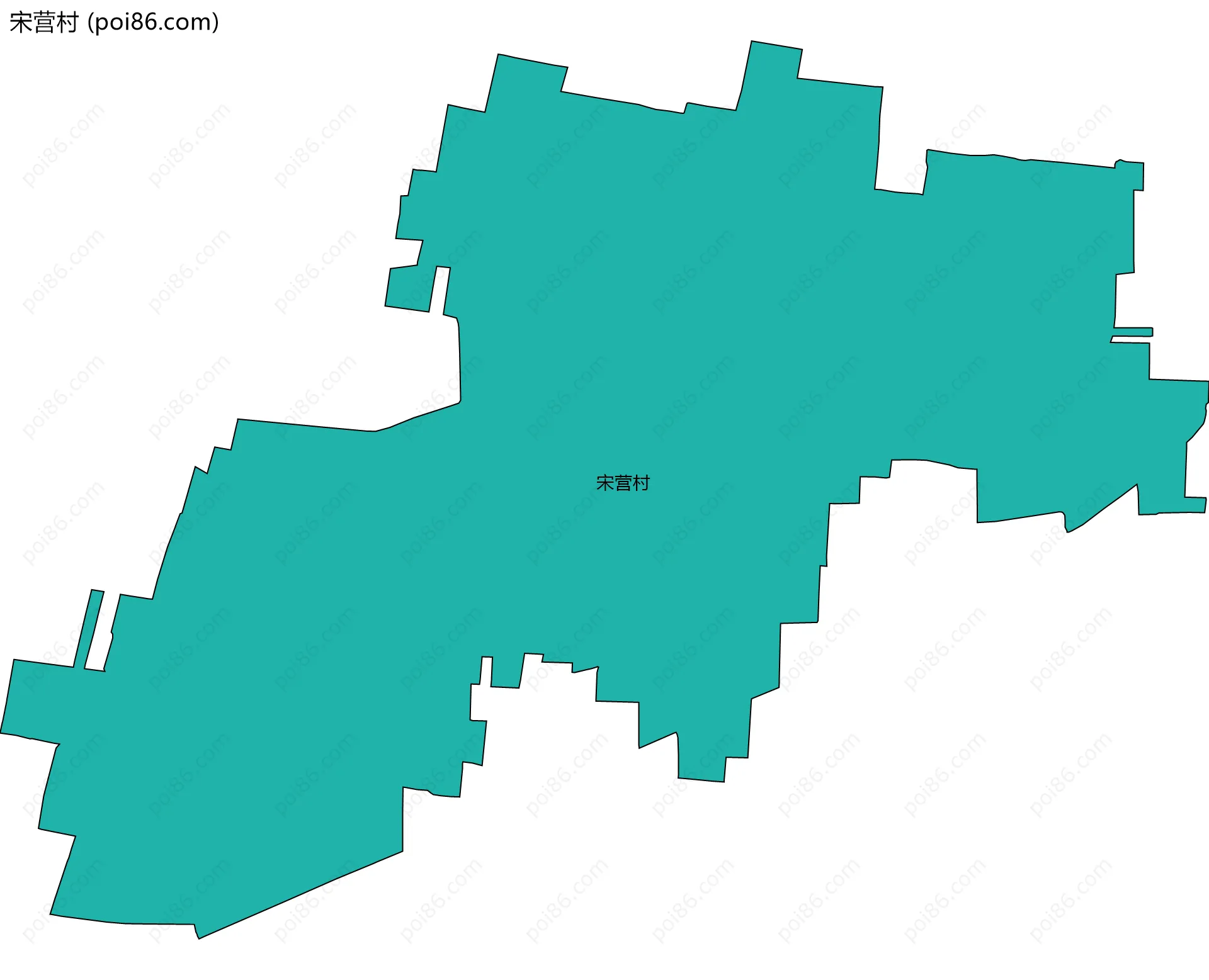 宋营村边界地图