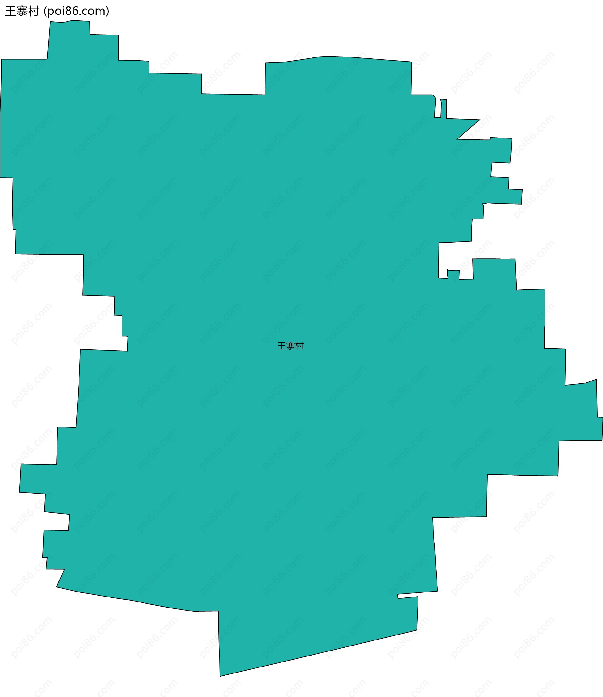 王寨村边界地图