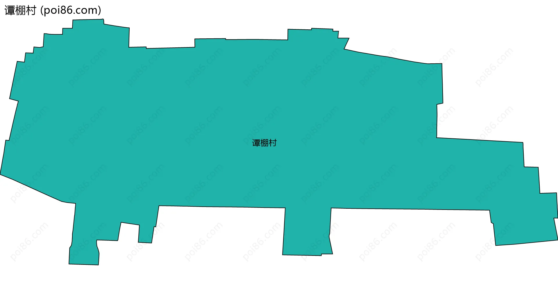 谭棚村边界地图