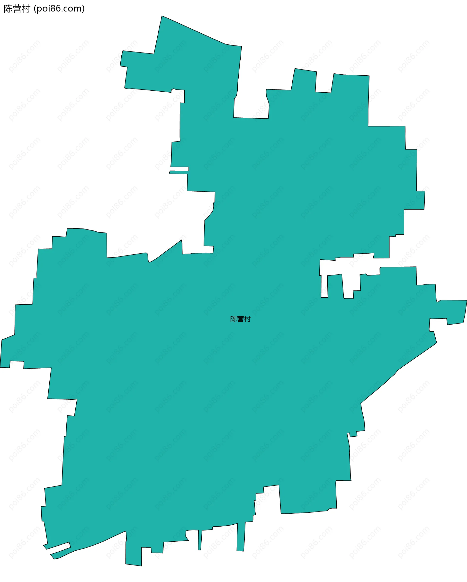 陈营村边界地图