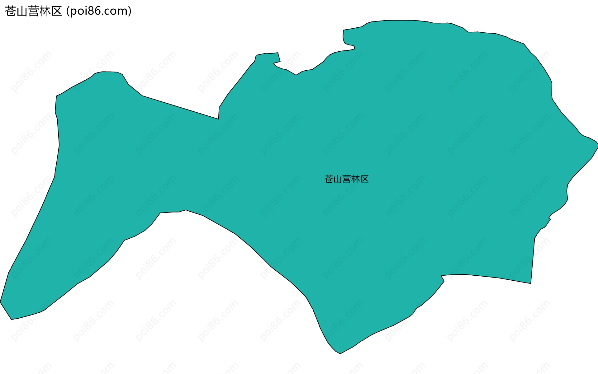 苍山营林区边界地图