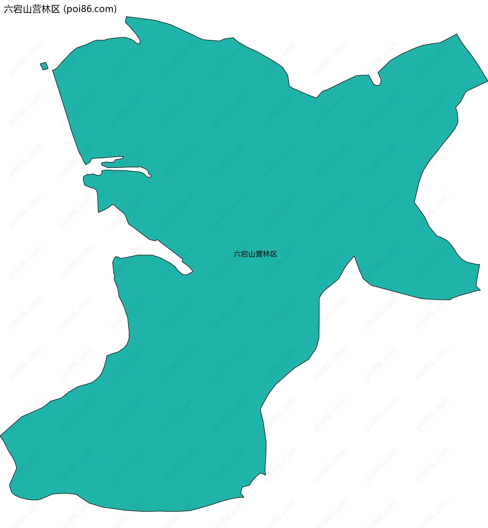 六宕山营林区边界地图