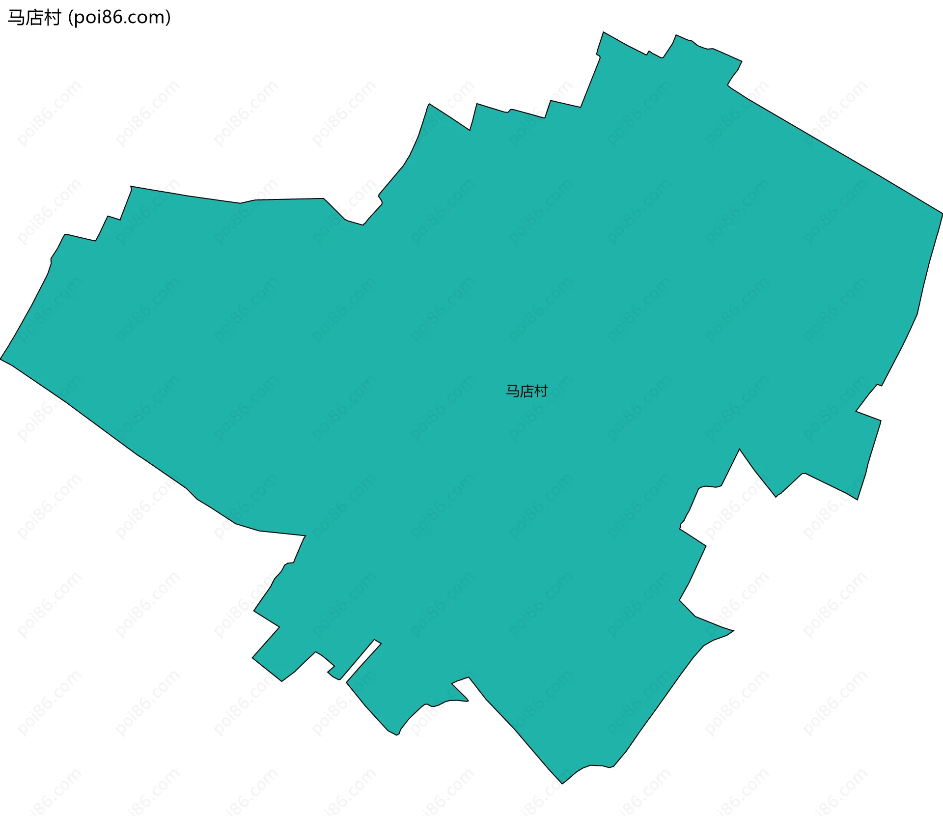 马店村边界地图