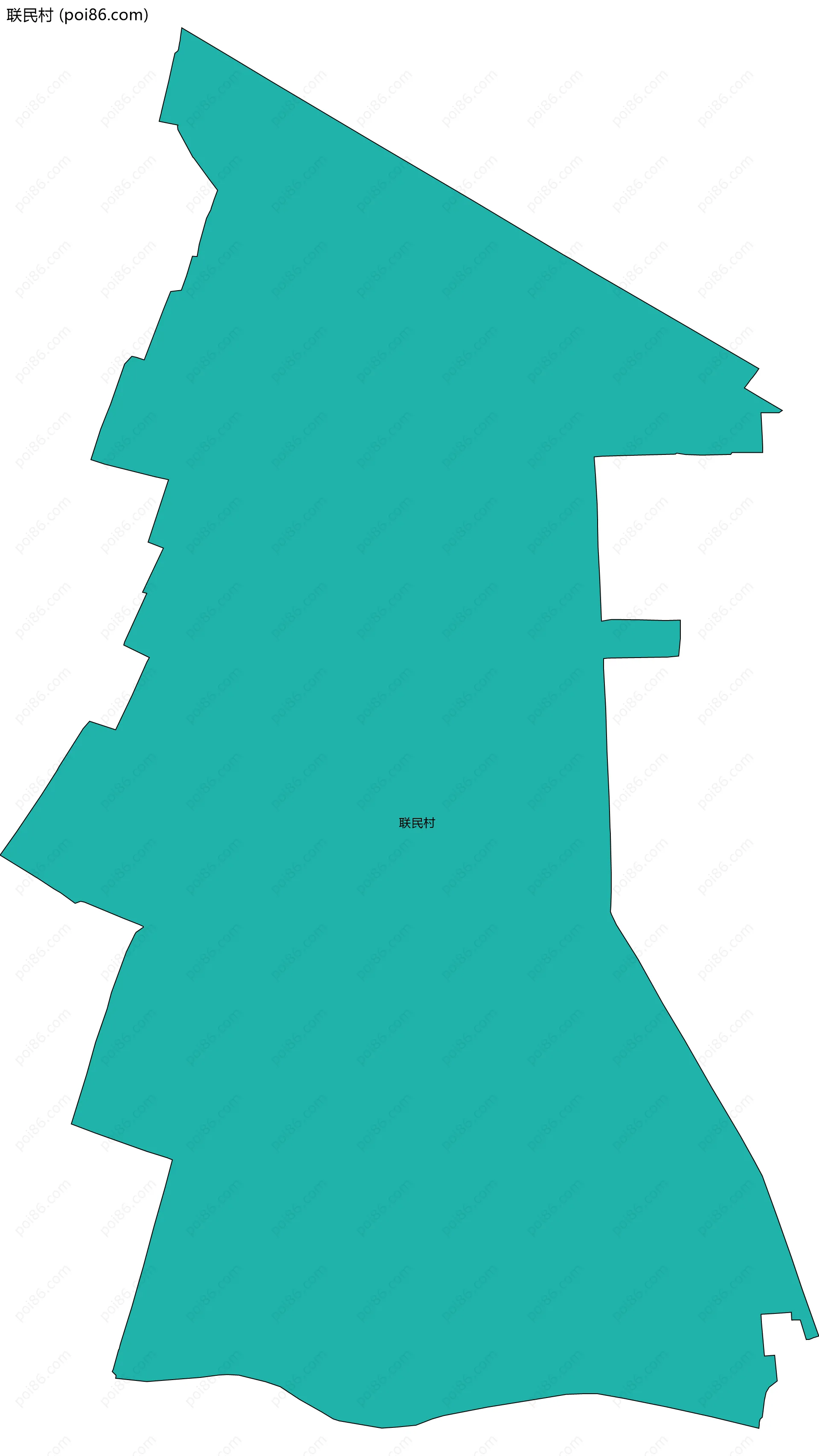 联民村边界地图