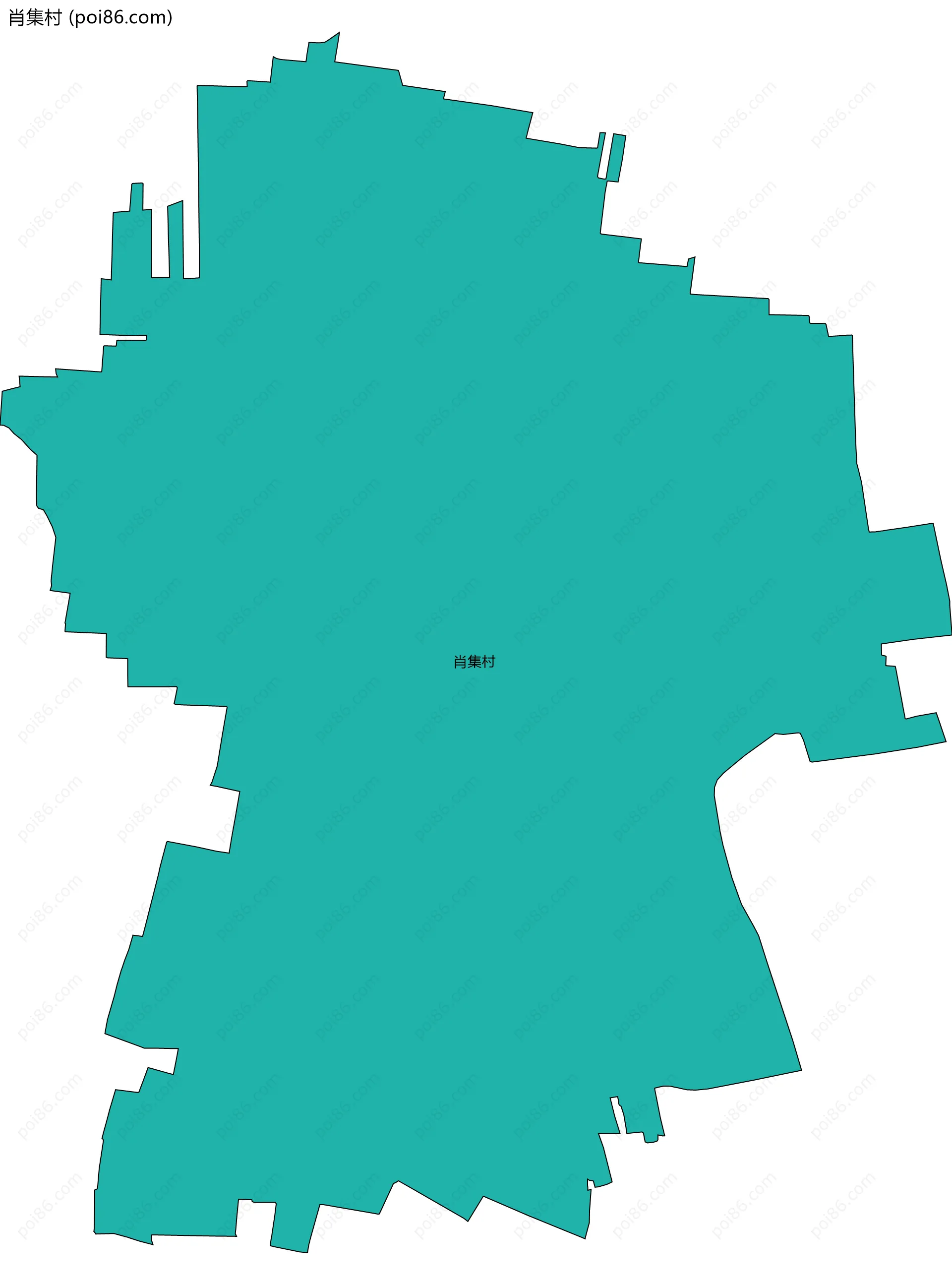 肖集村边界地图