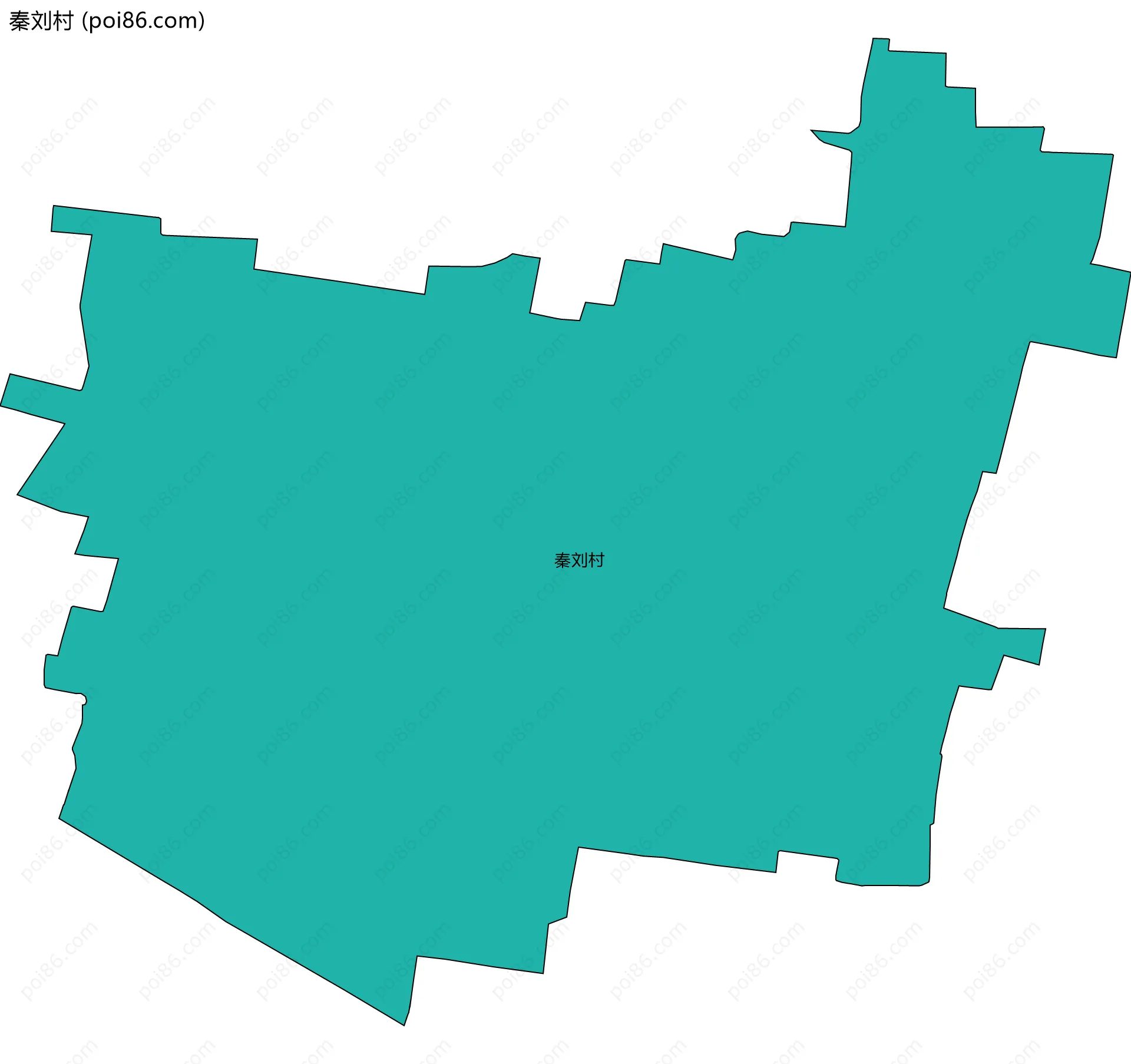 秦刘村边界地图