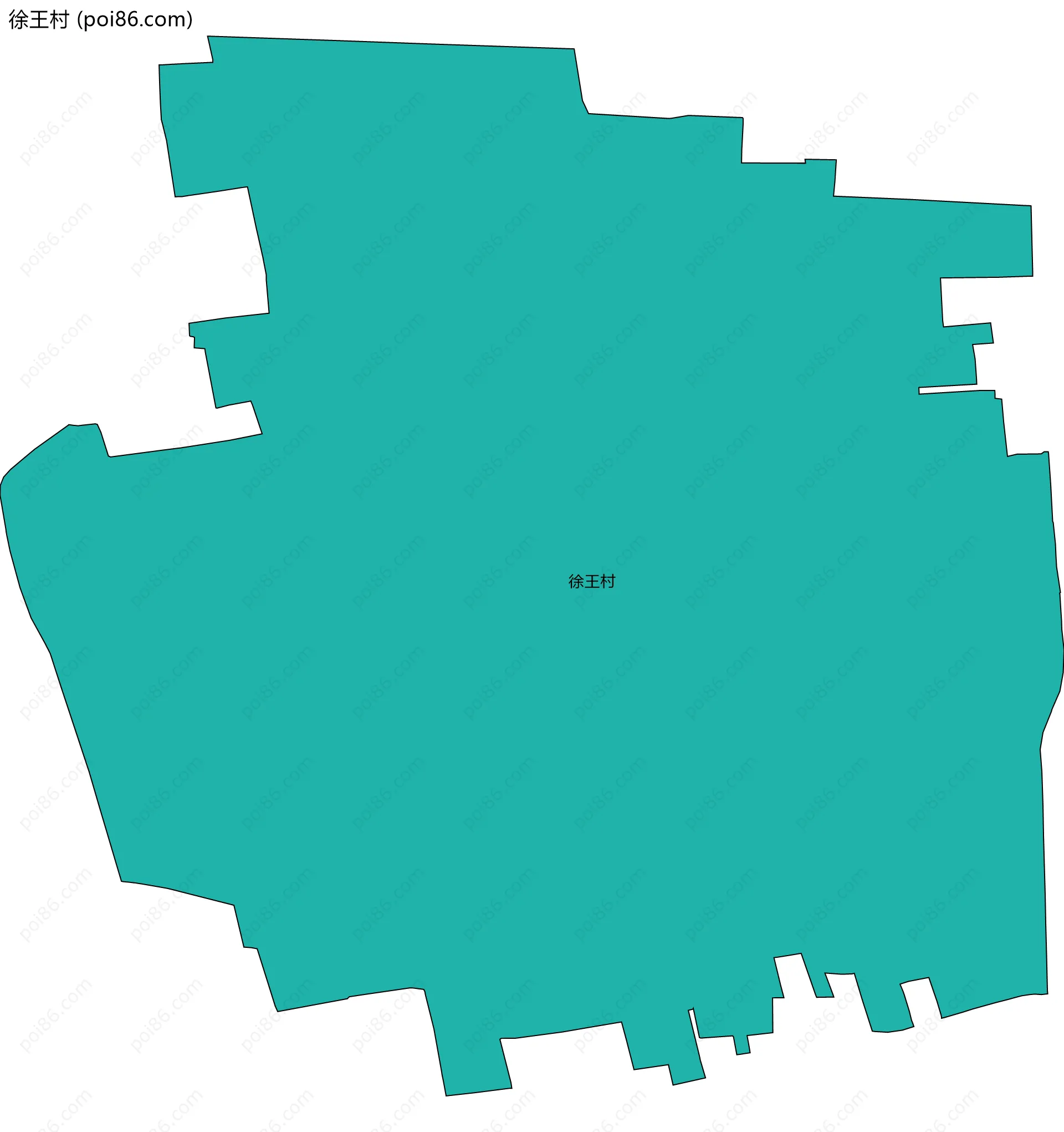 徐王村边界地图