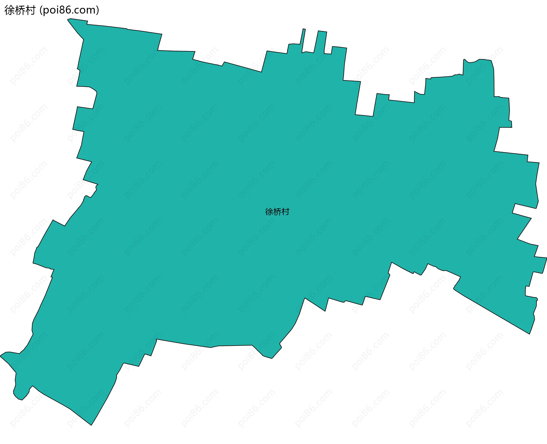 徐桥村边界地图