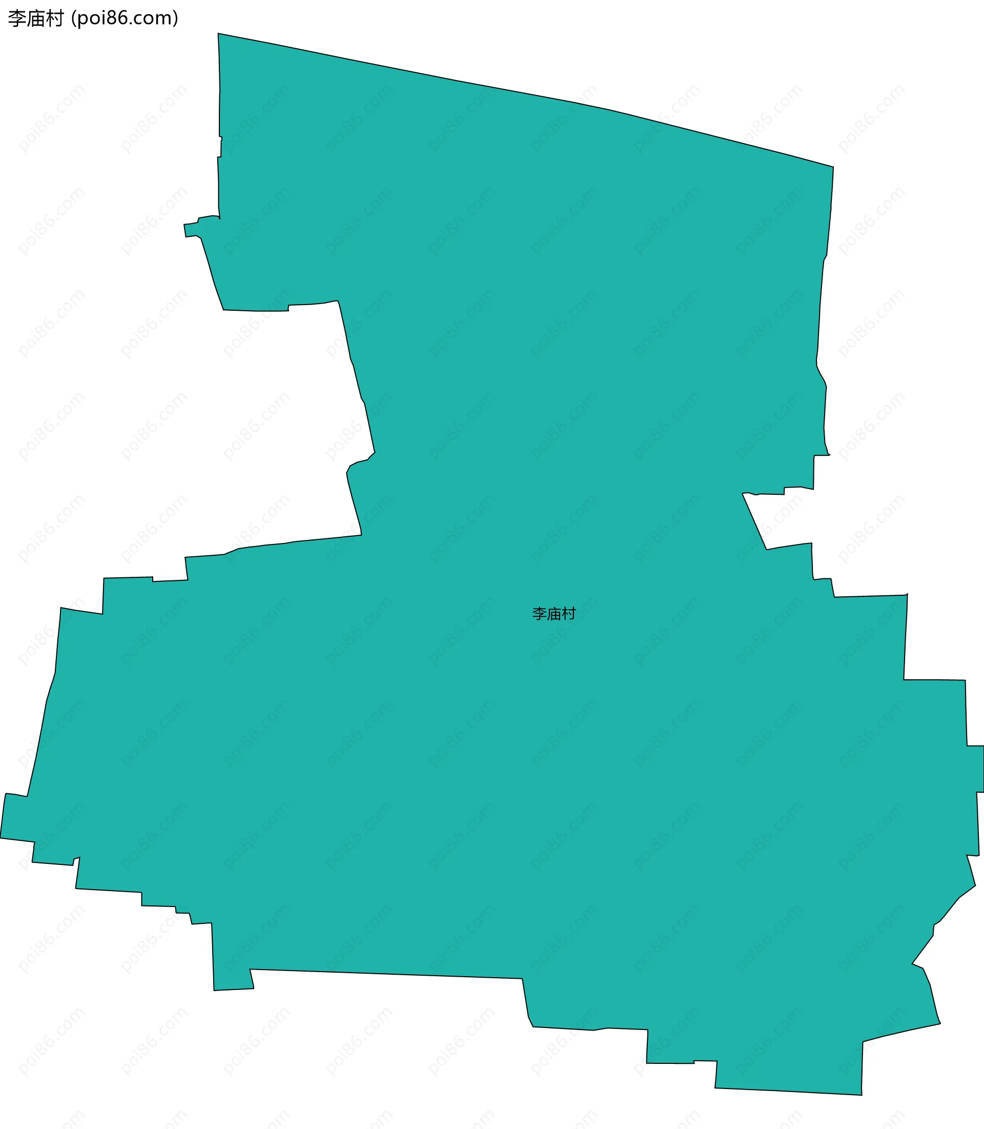 李庙村边界地图