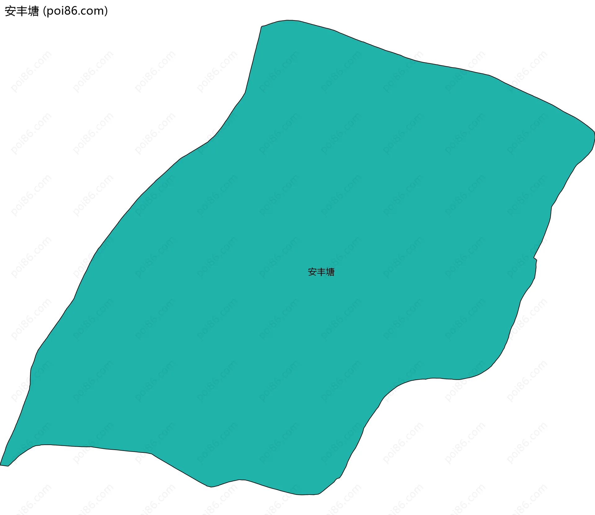 安丰塘边界地图