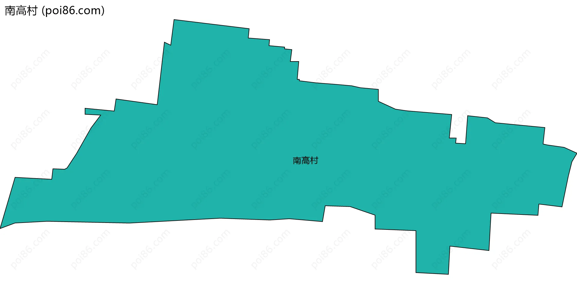 南高村边界地图