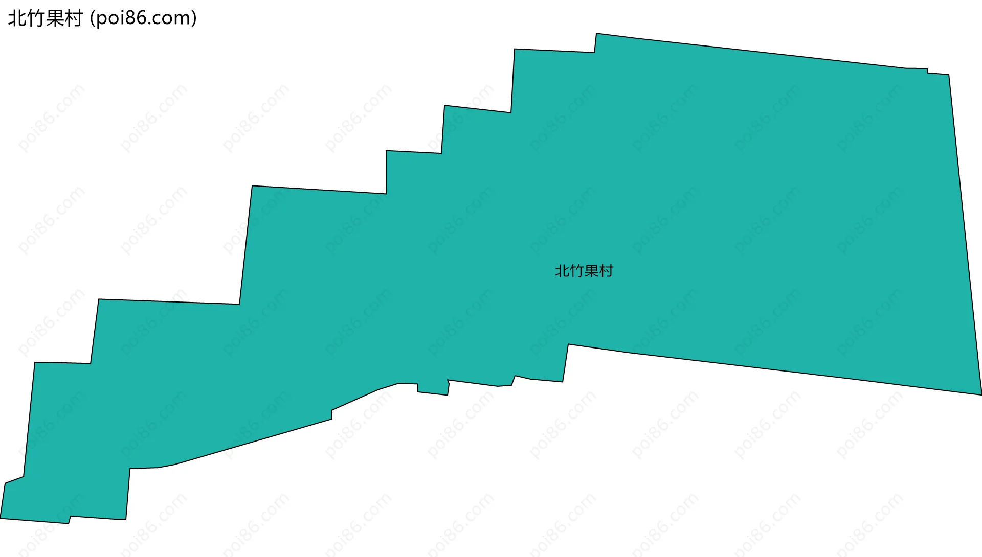 北竹果村边界地图