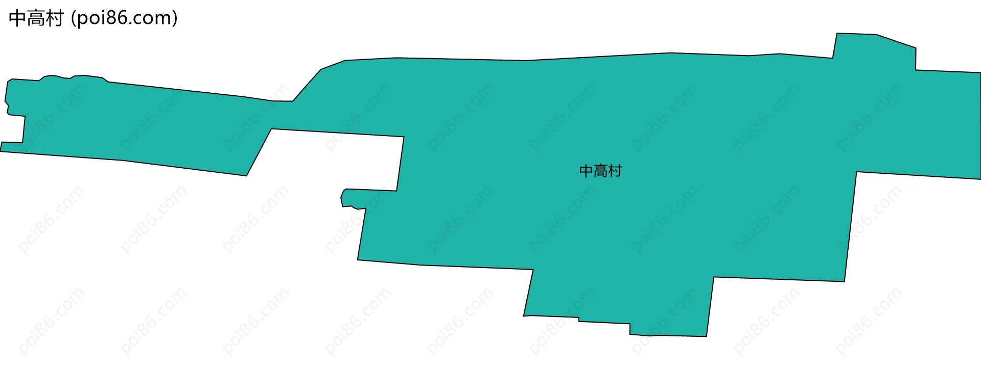中高村边界地图