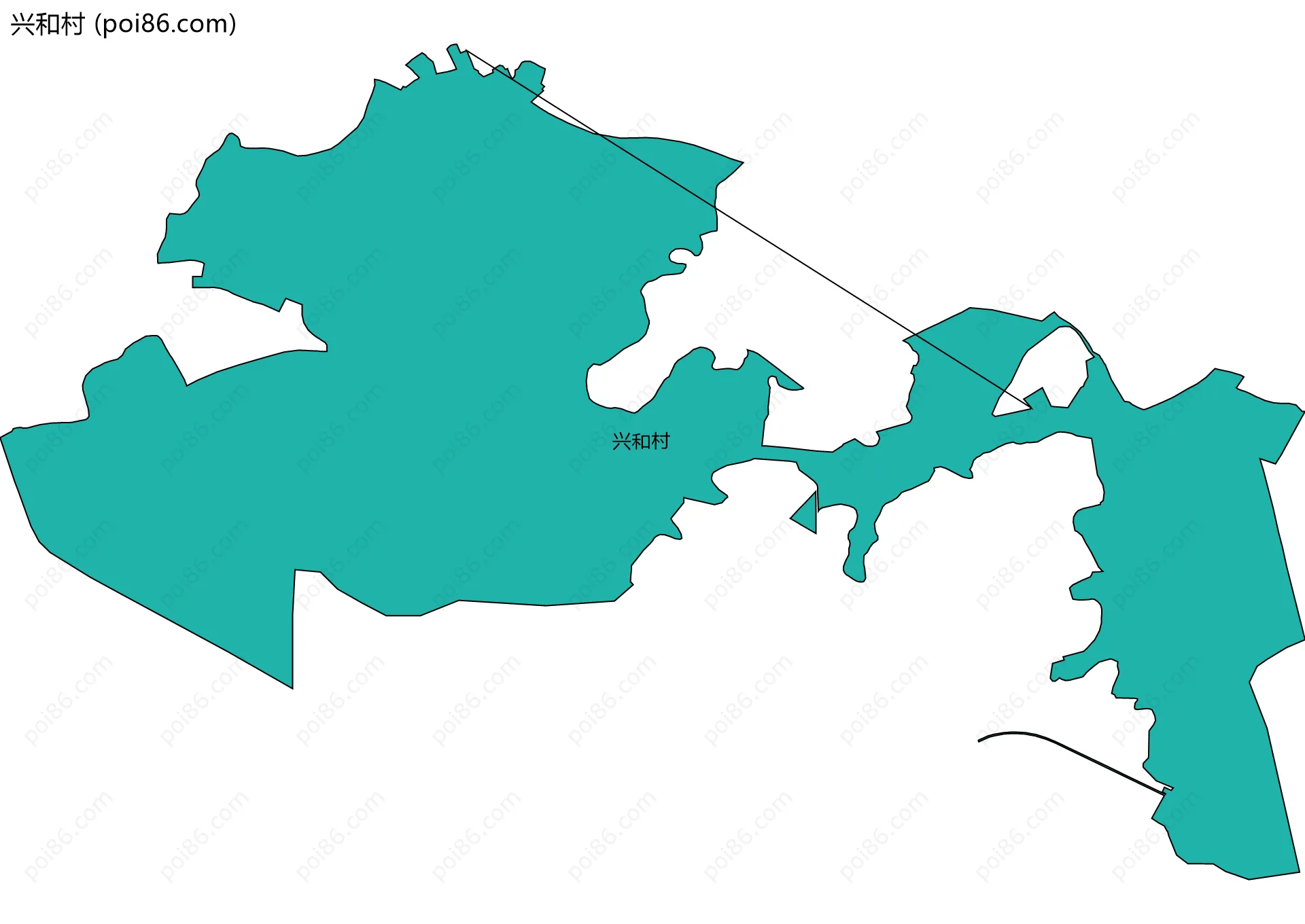 兴和村边界地图