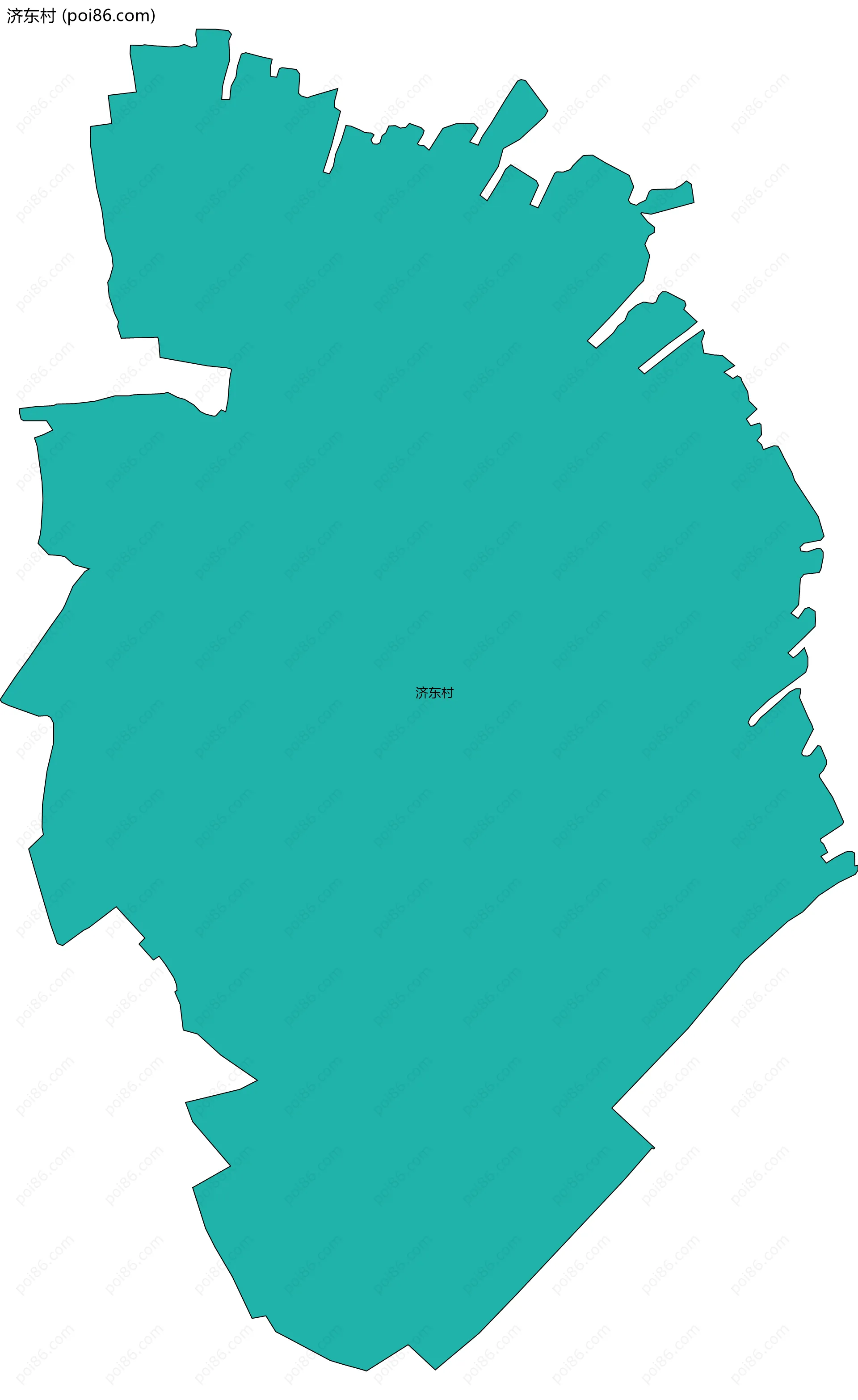 济东村边界地图