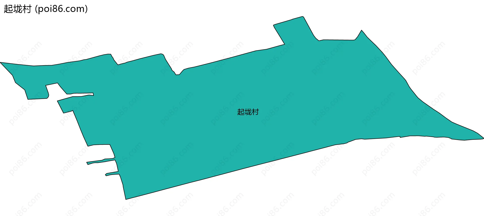 起垅村边界地图