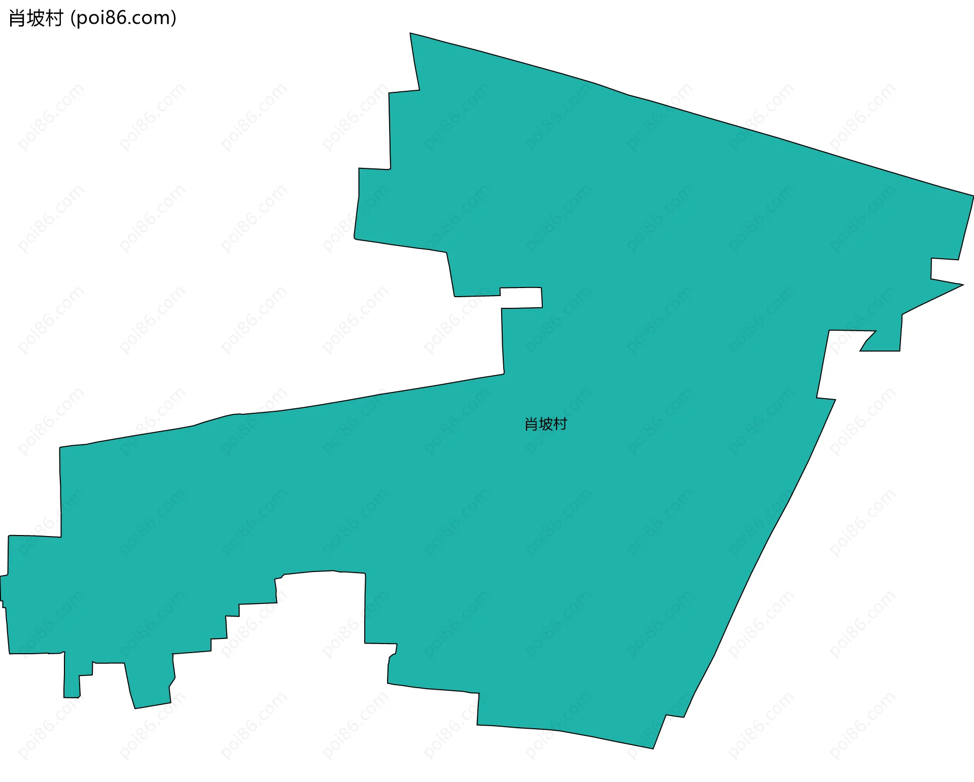 肖坡村边界地图