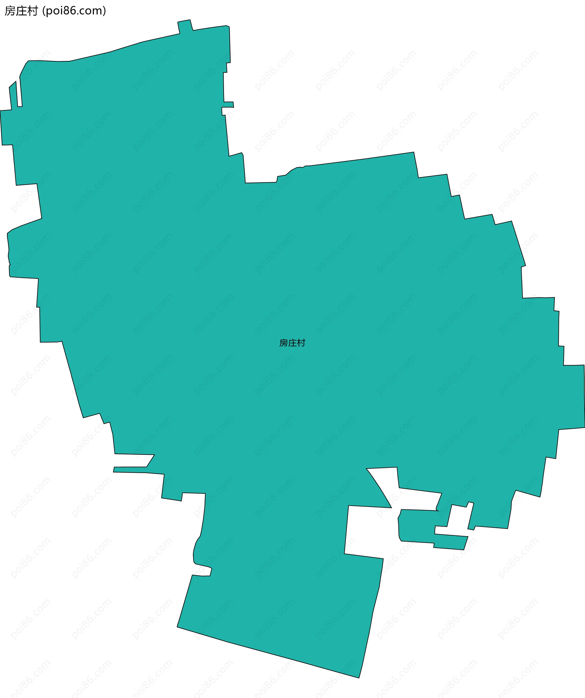 房庄村边界地图