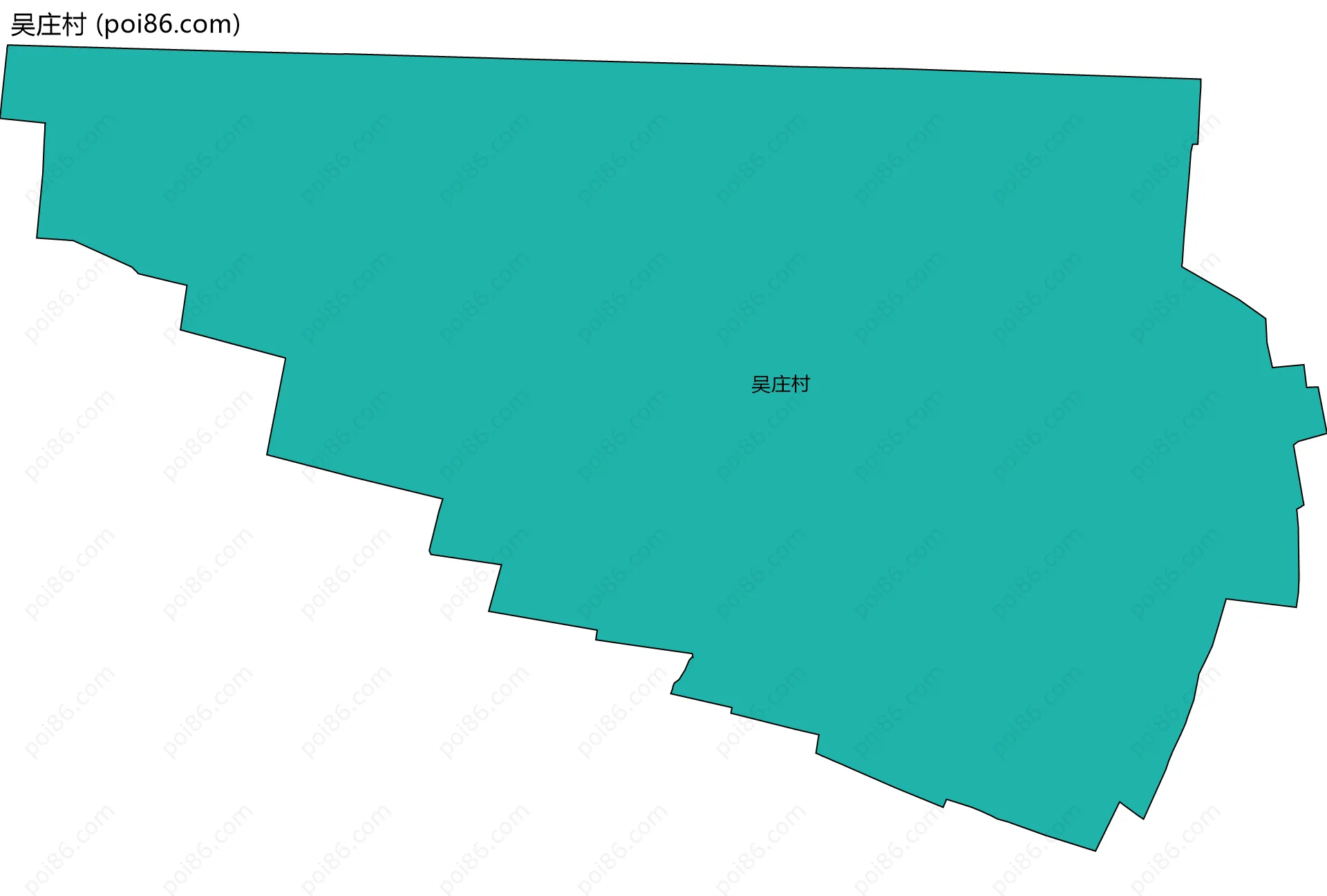 吴庄村边界地图