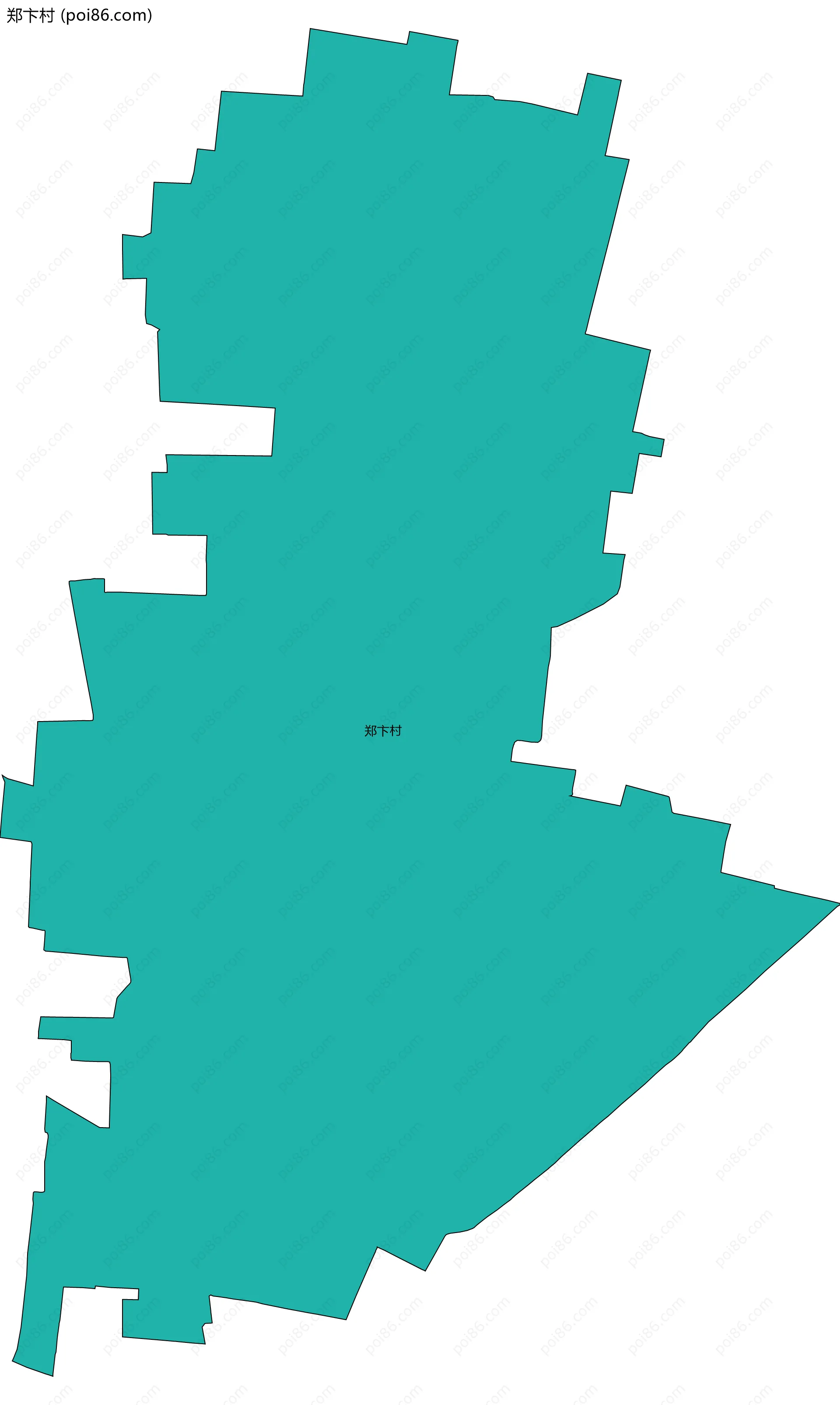 郑卞村边界地图