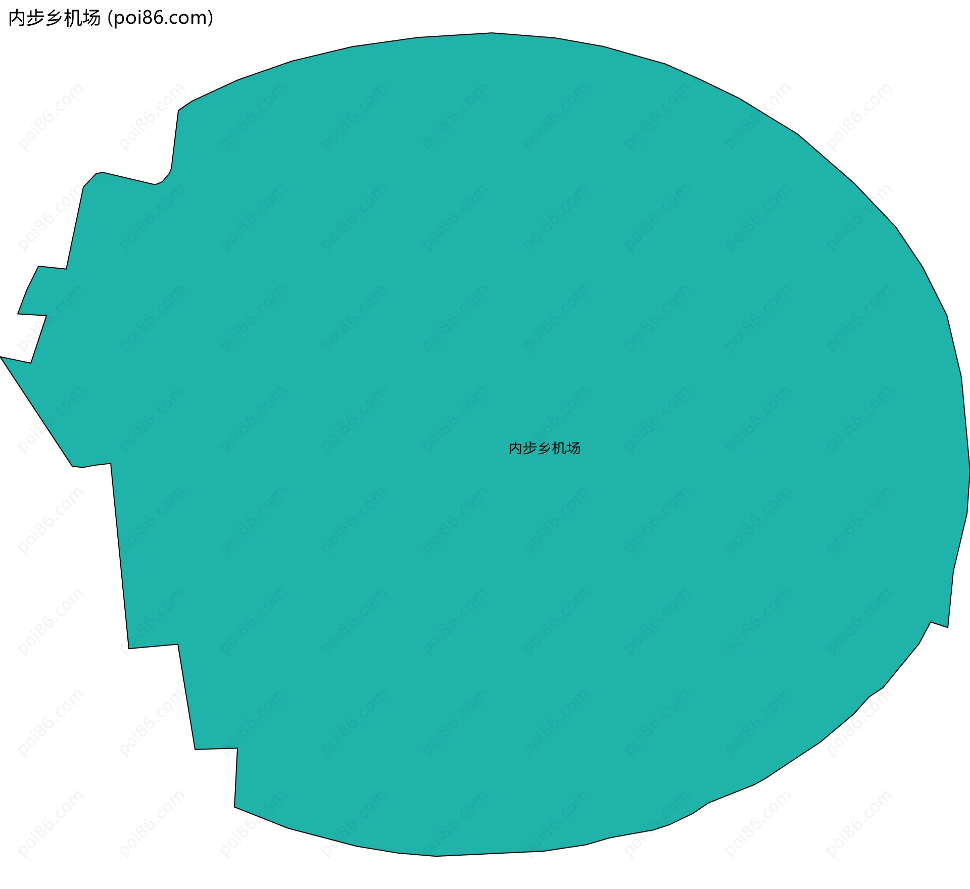 内步乡机场边界地图