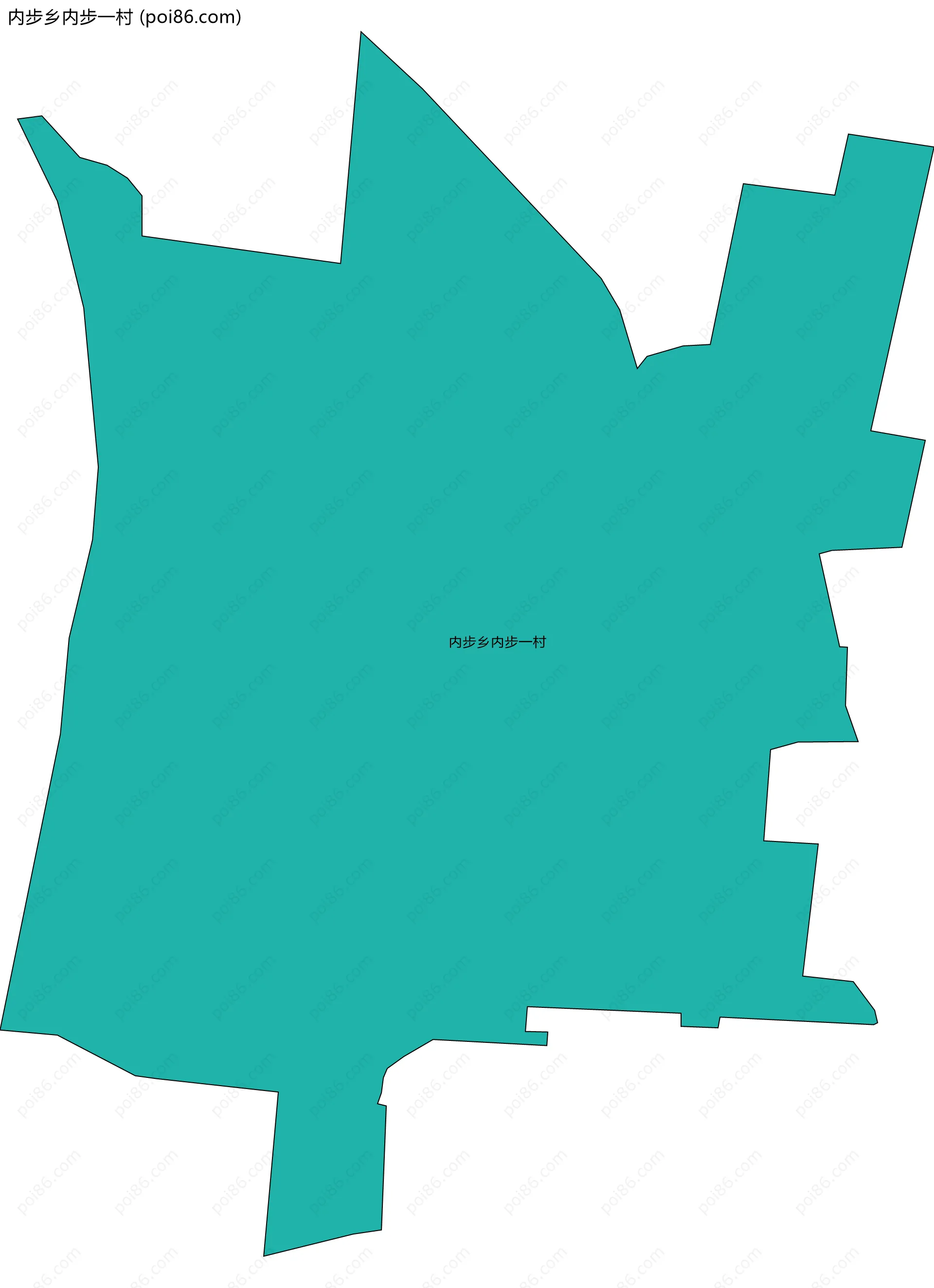 内步乡内步一村边界地图