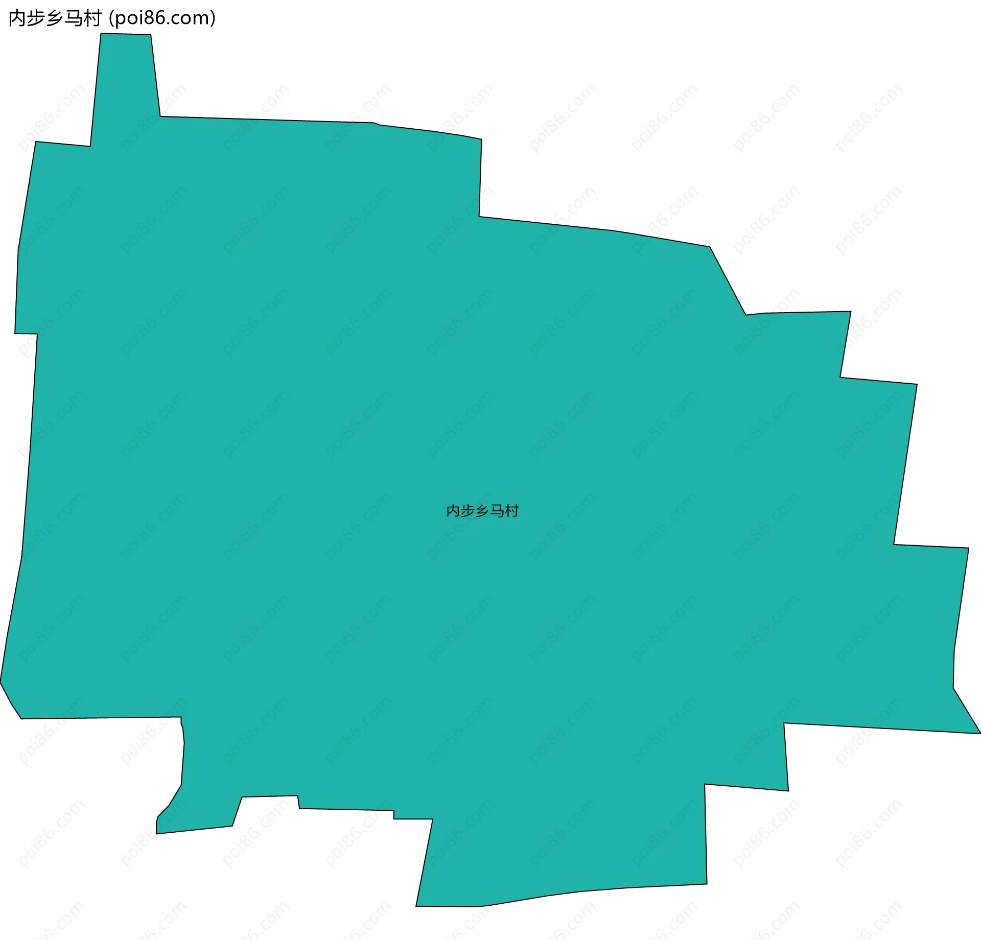 内步乡马村边界地图