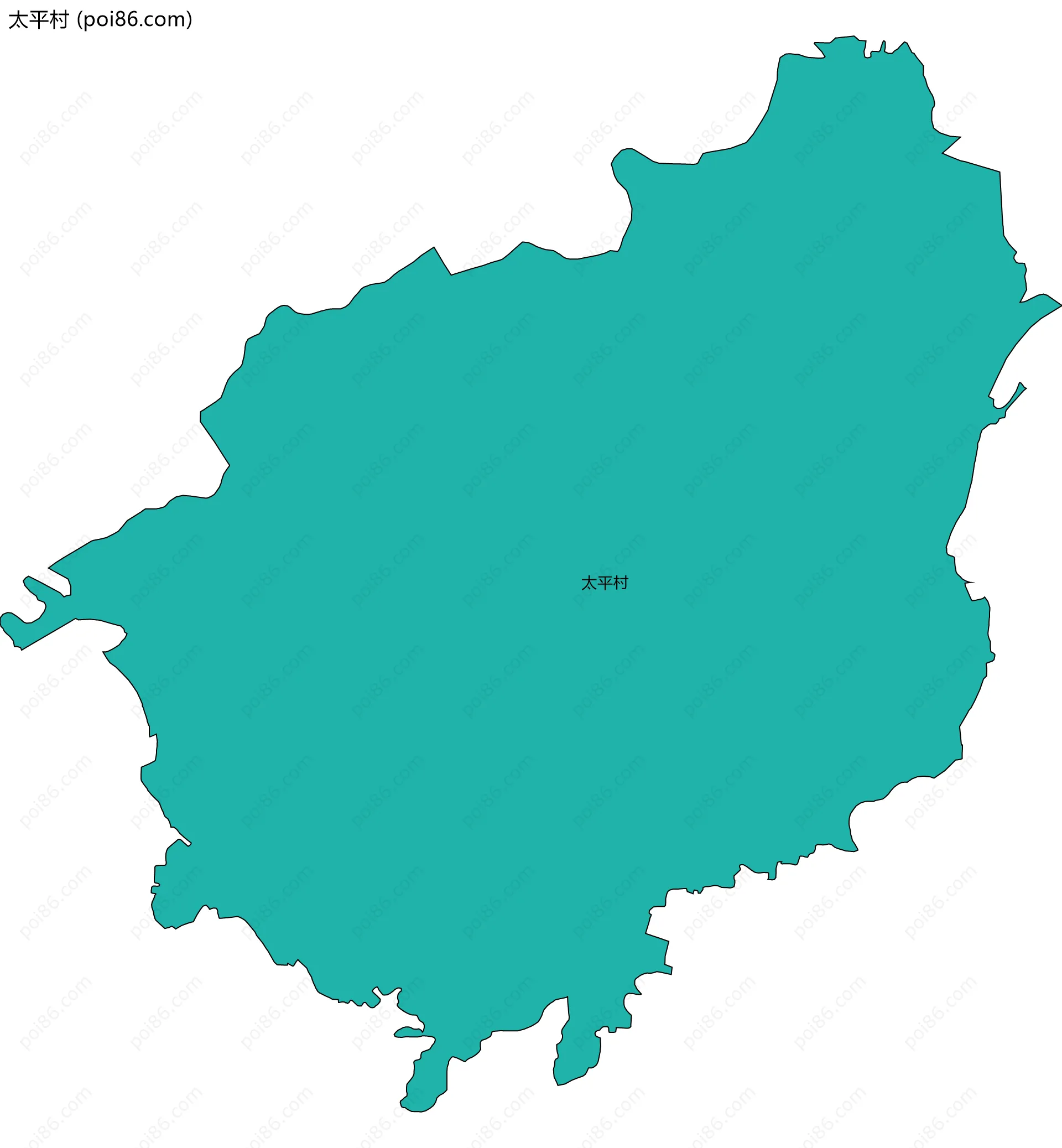 太平村边界地图
