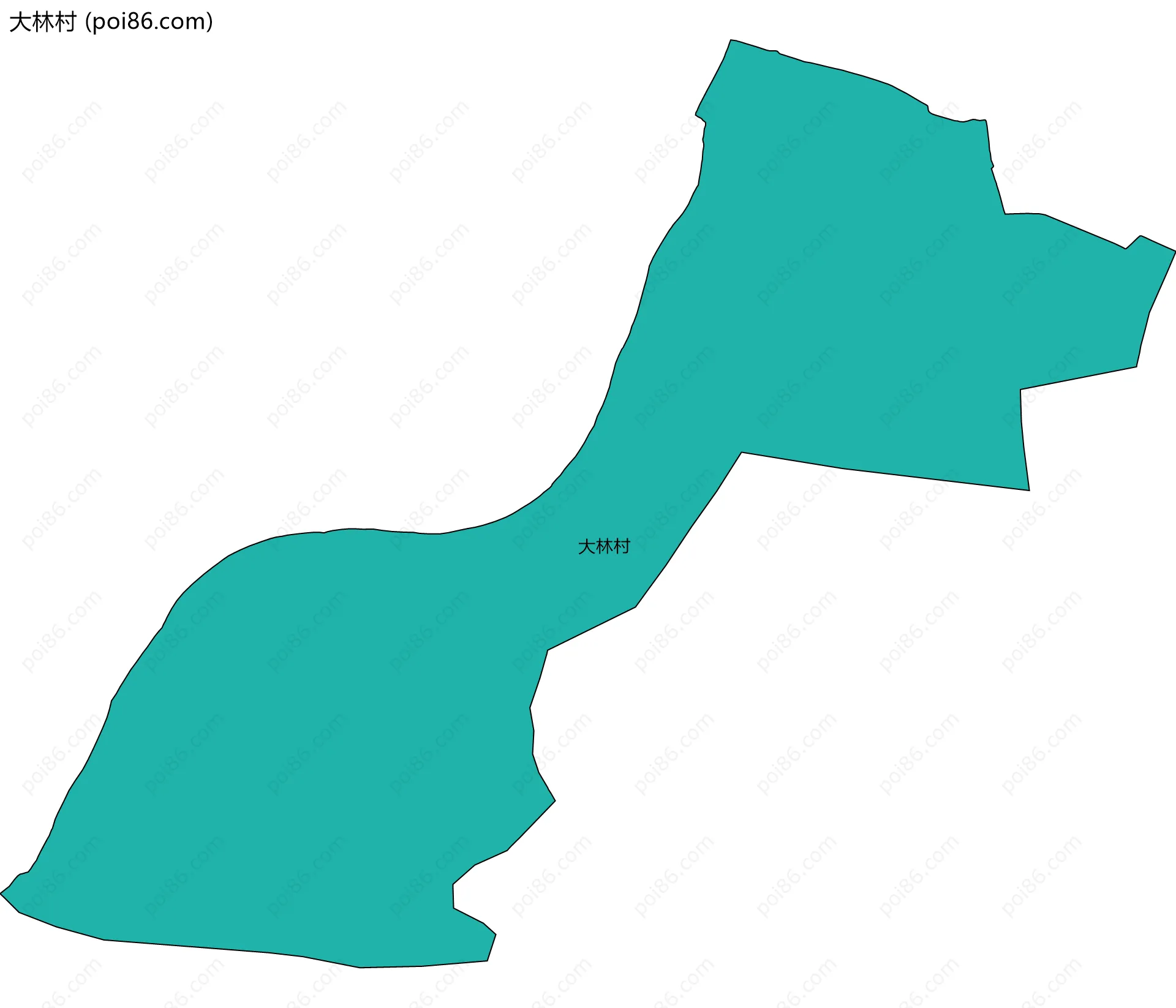 大林村边界地图