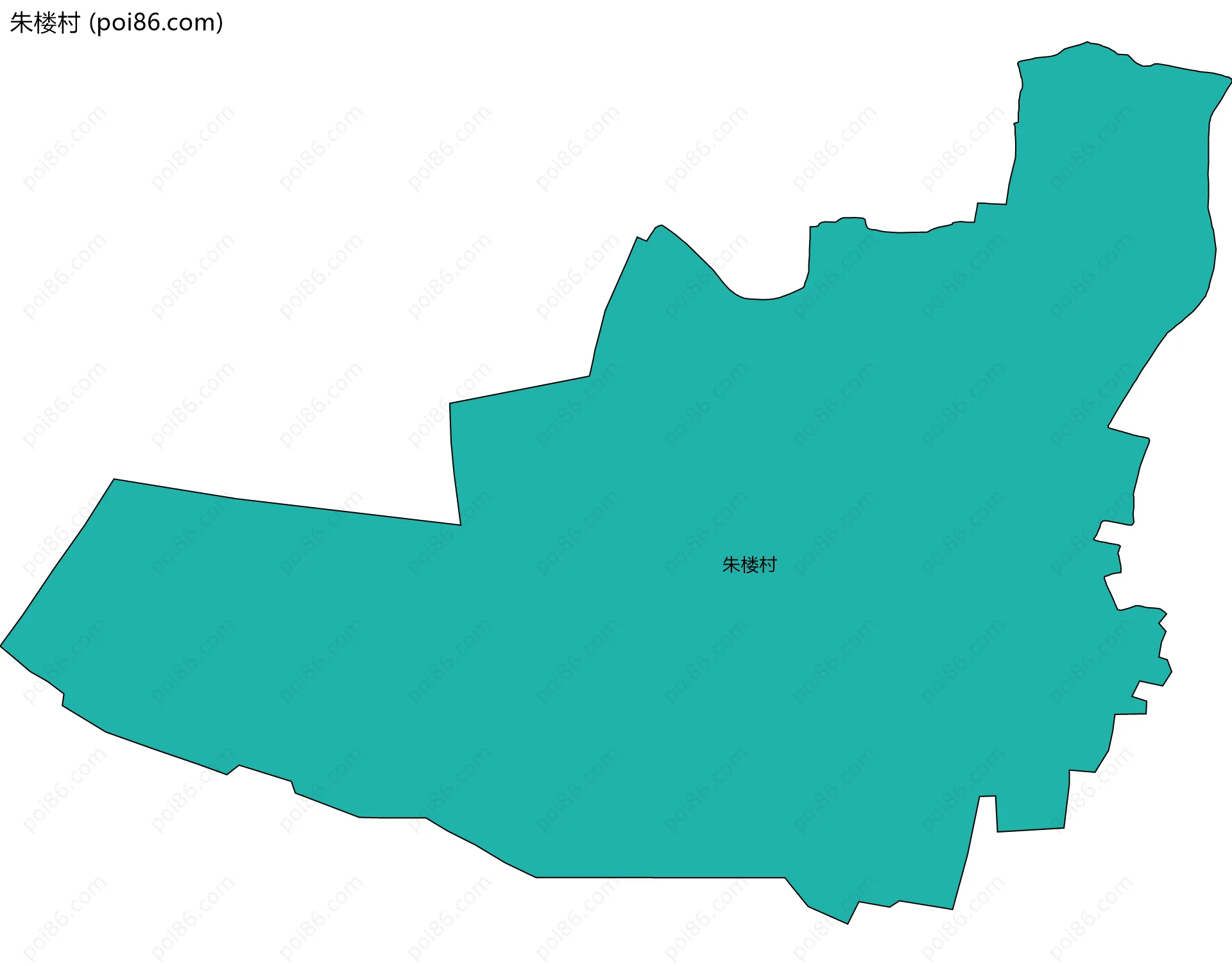 朱楼村边界地图