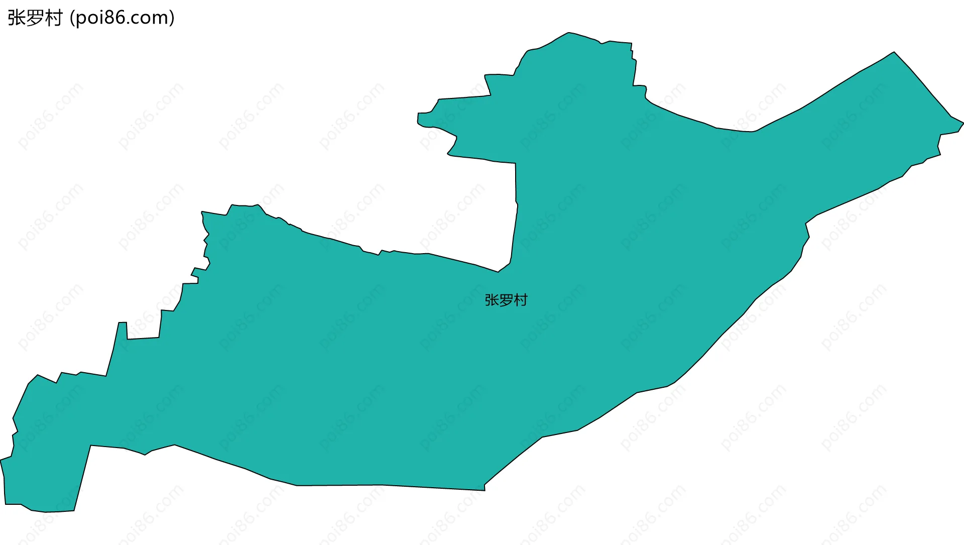张罗村边界地图