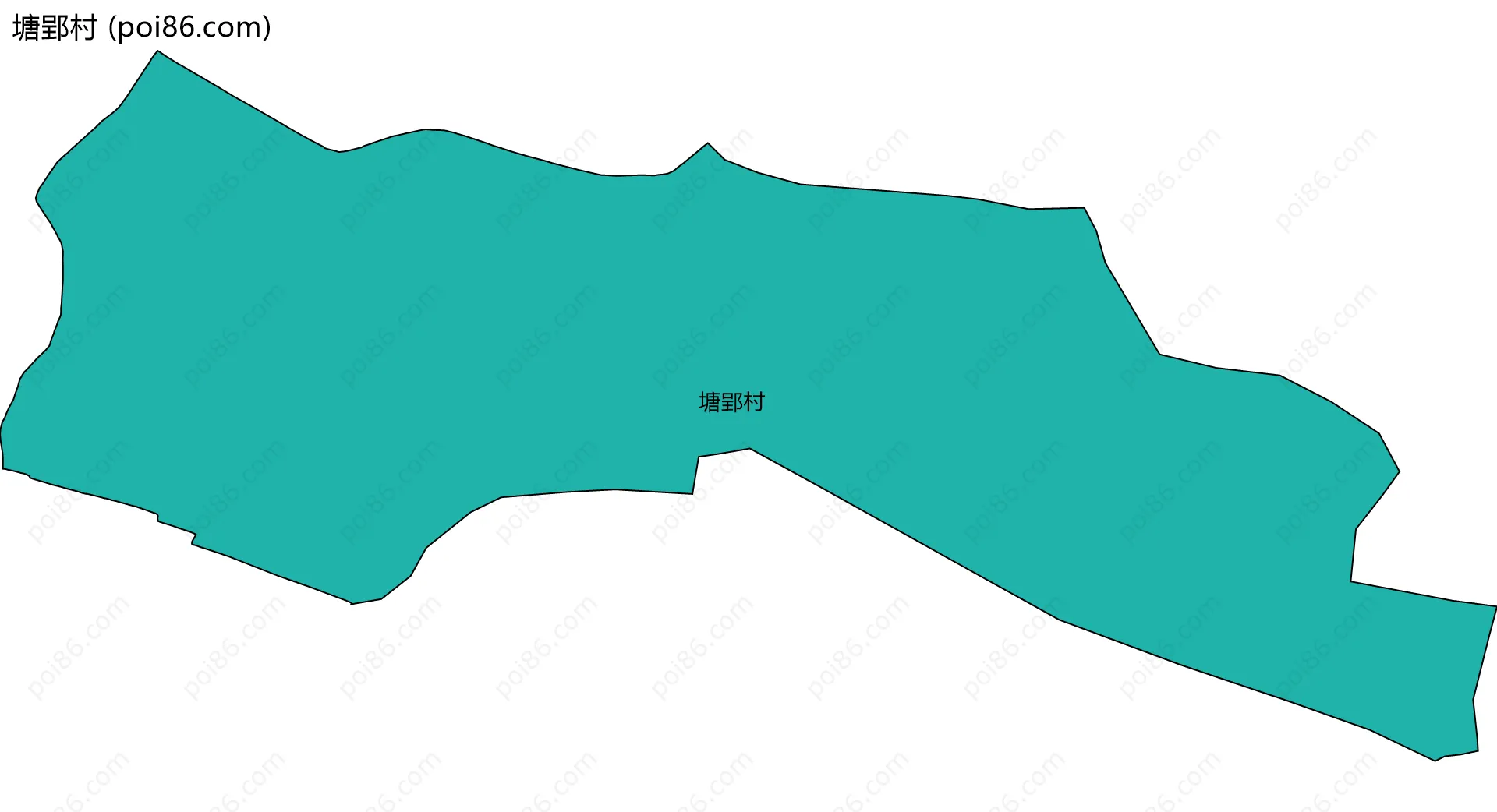 塘郢村边界地图