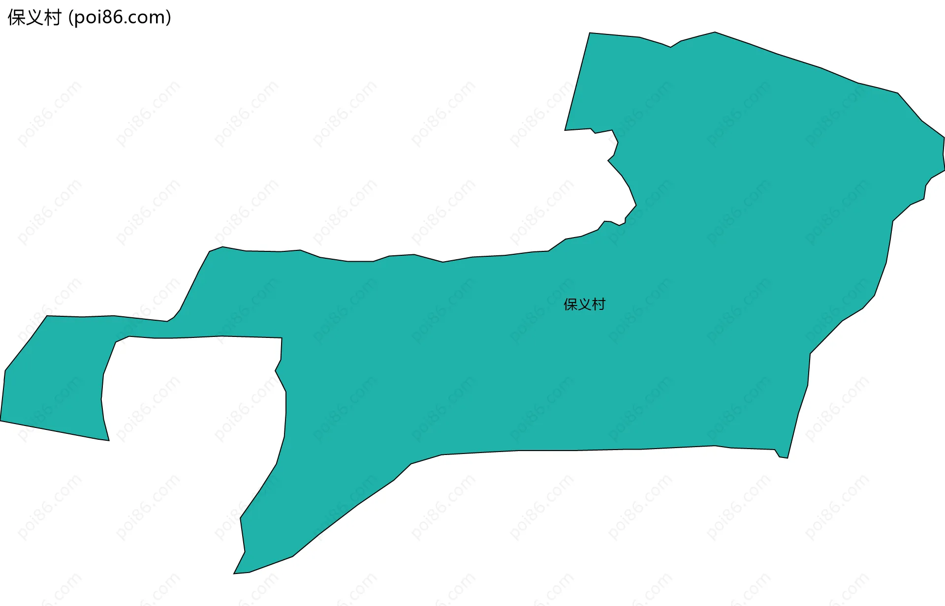 保义村边界地图