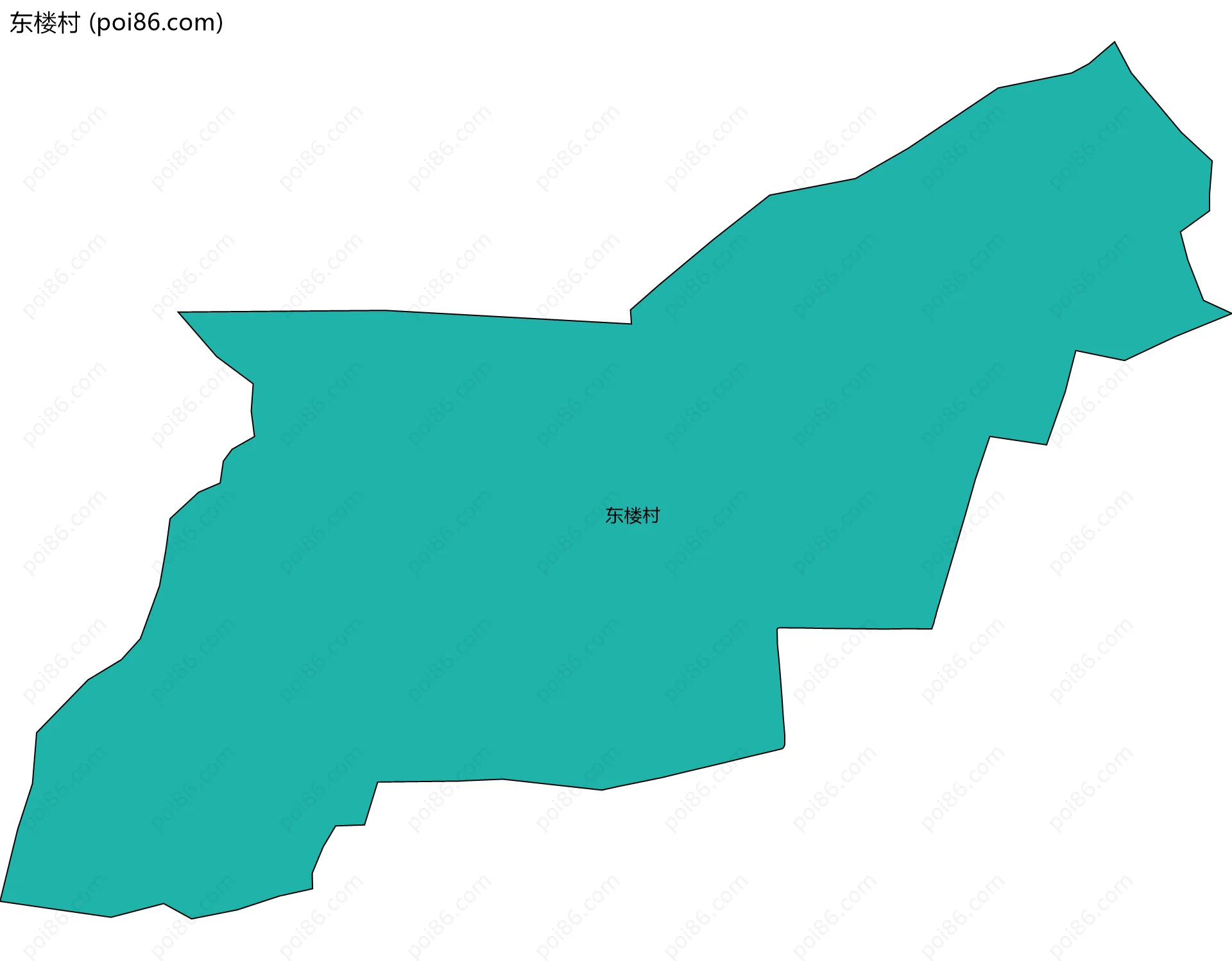 东楼村边界地图