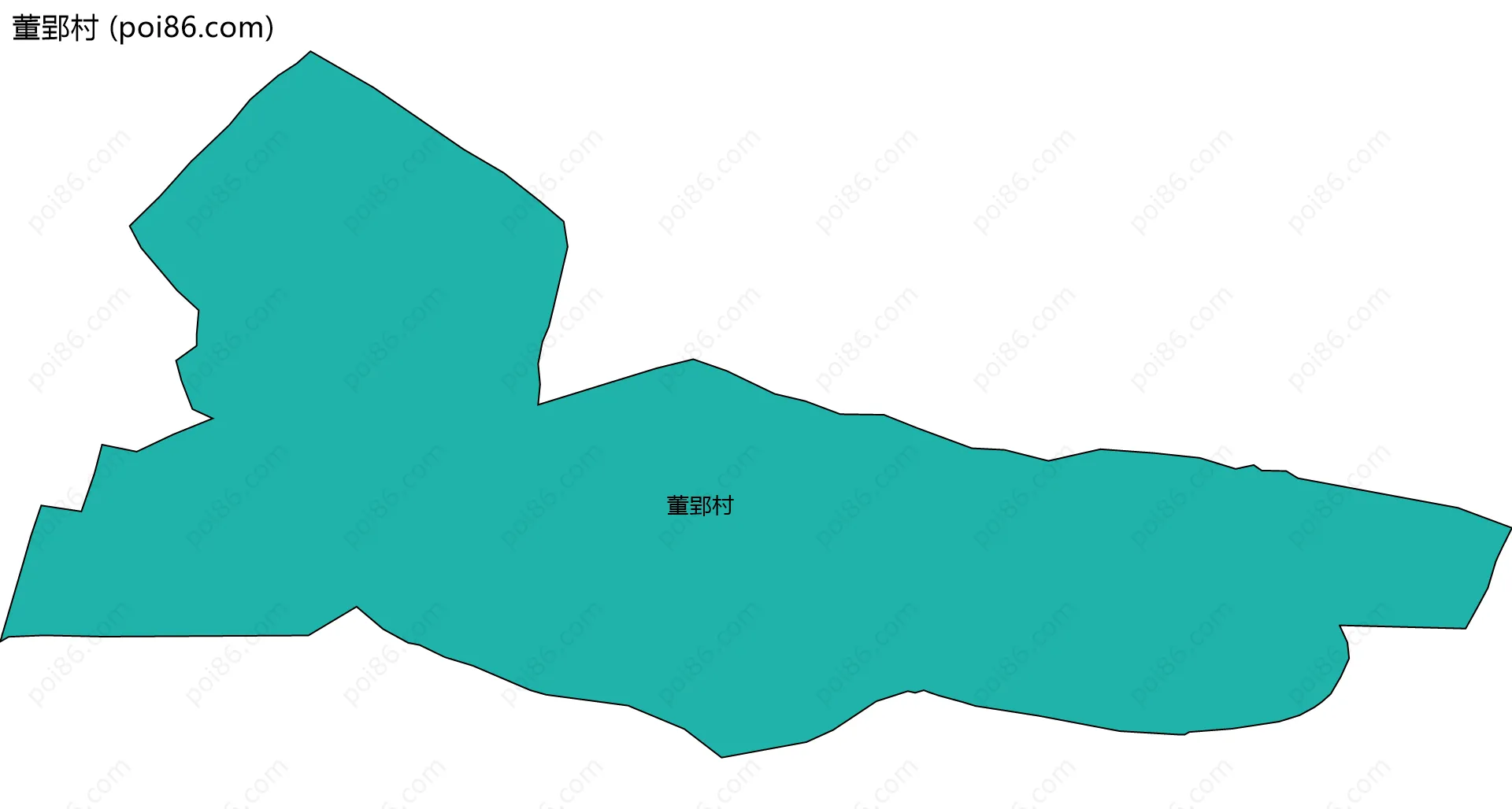 董郢村边界地图