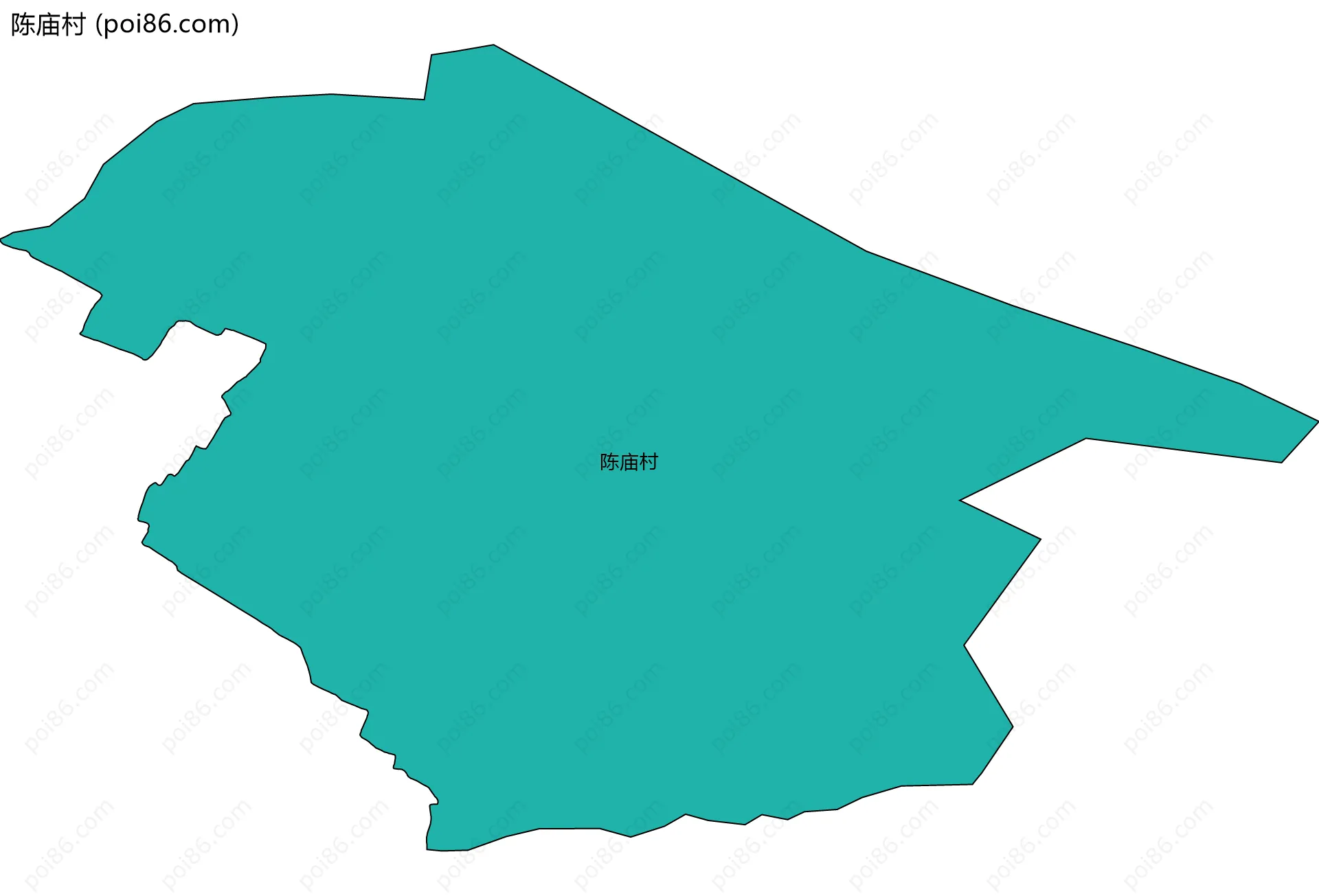 陈庙村边界地图