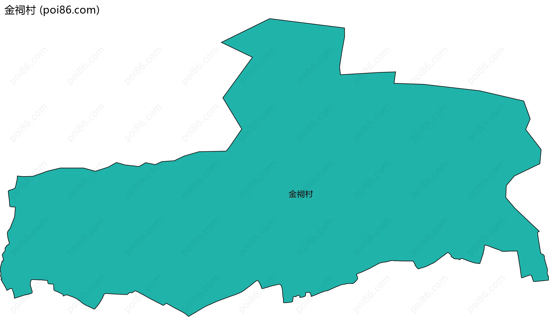 金祠村边界地图