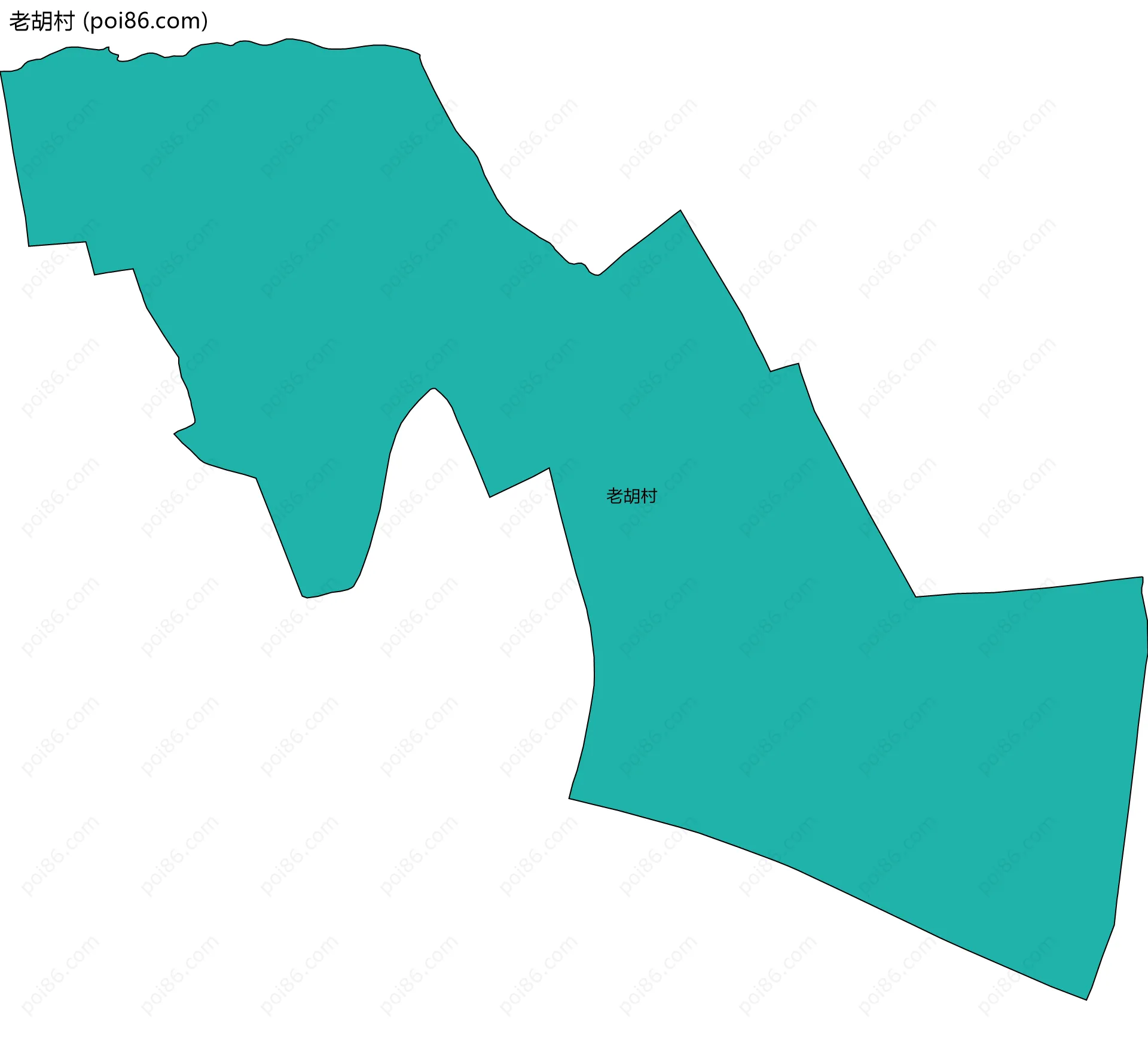 老胡村边界地图