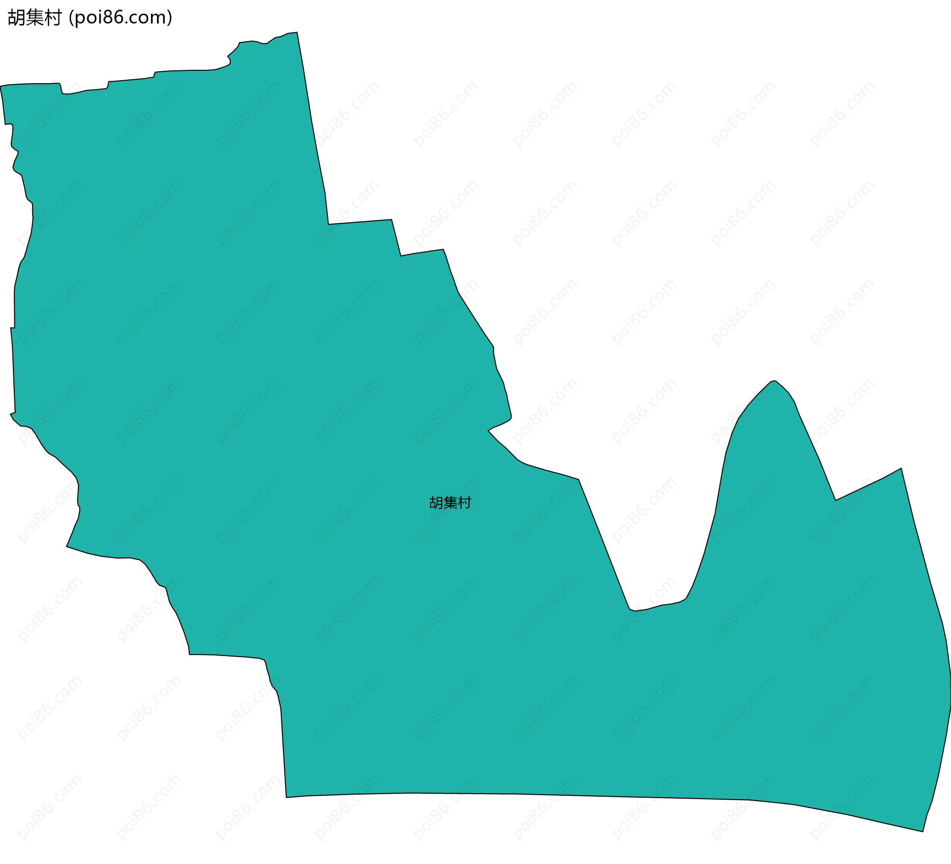 胡集村边界地图