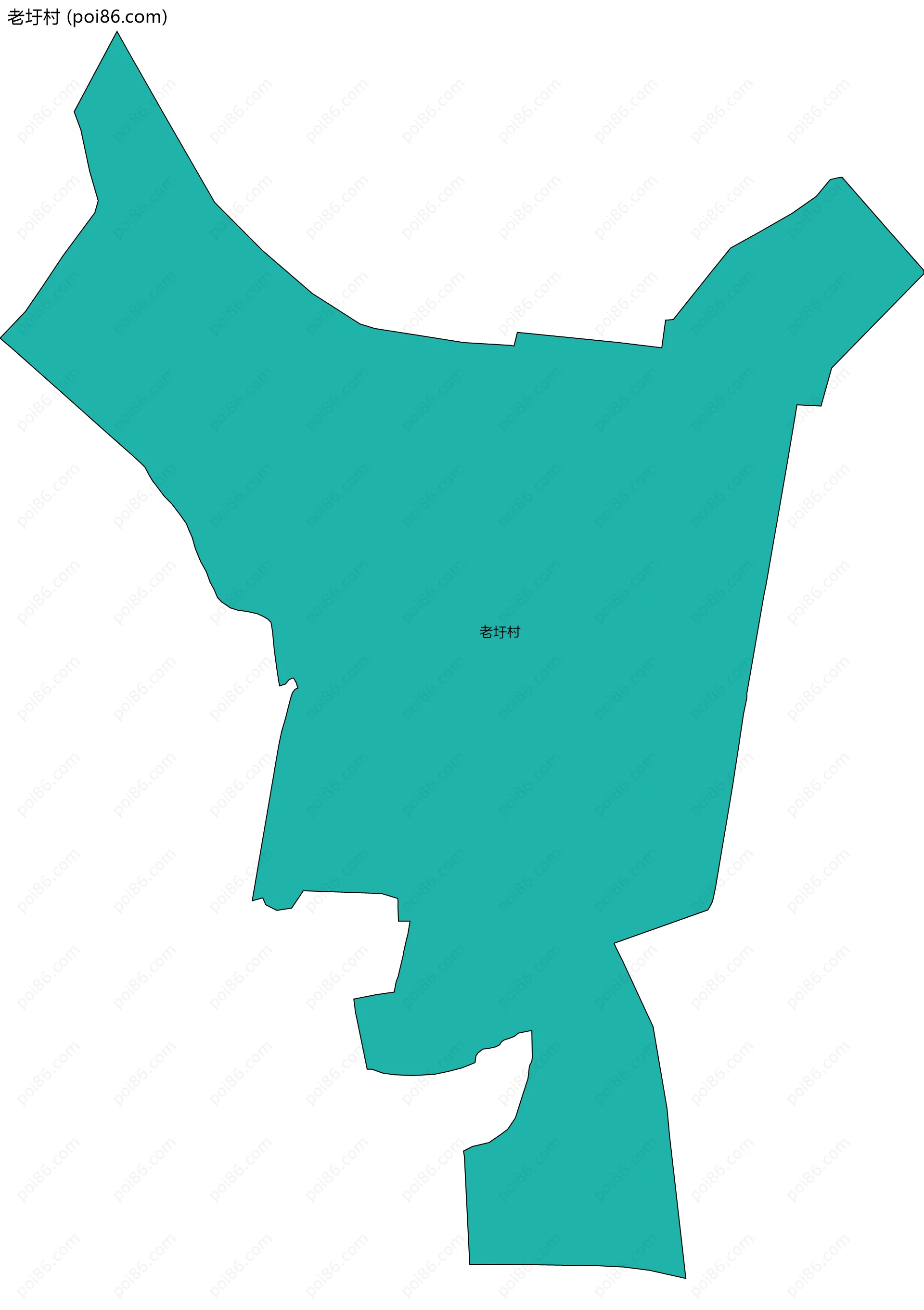 老圩村边界地图