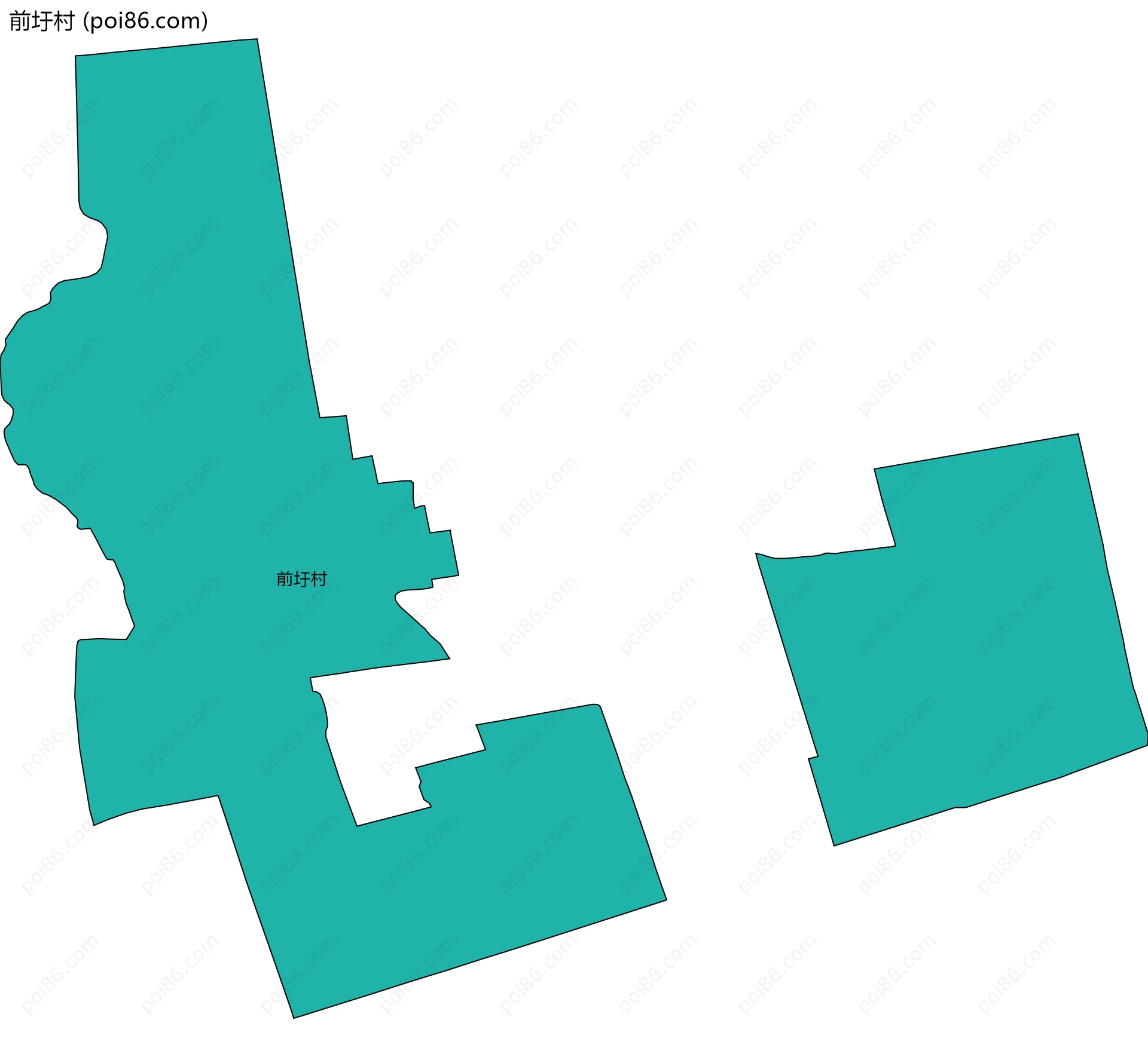 前圩村边界地图