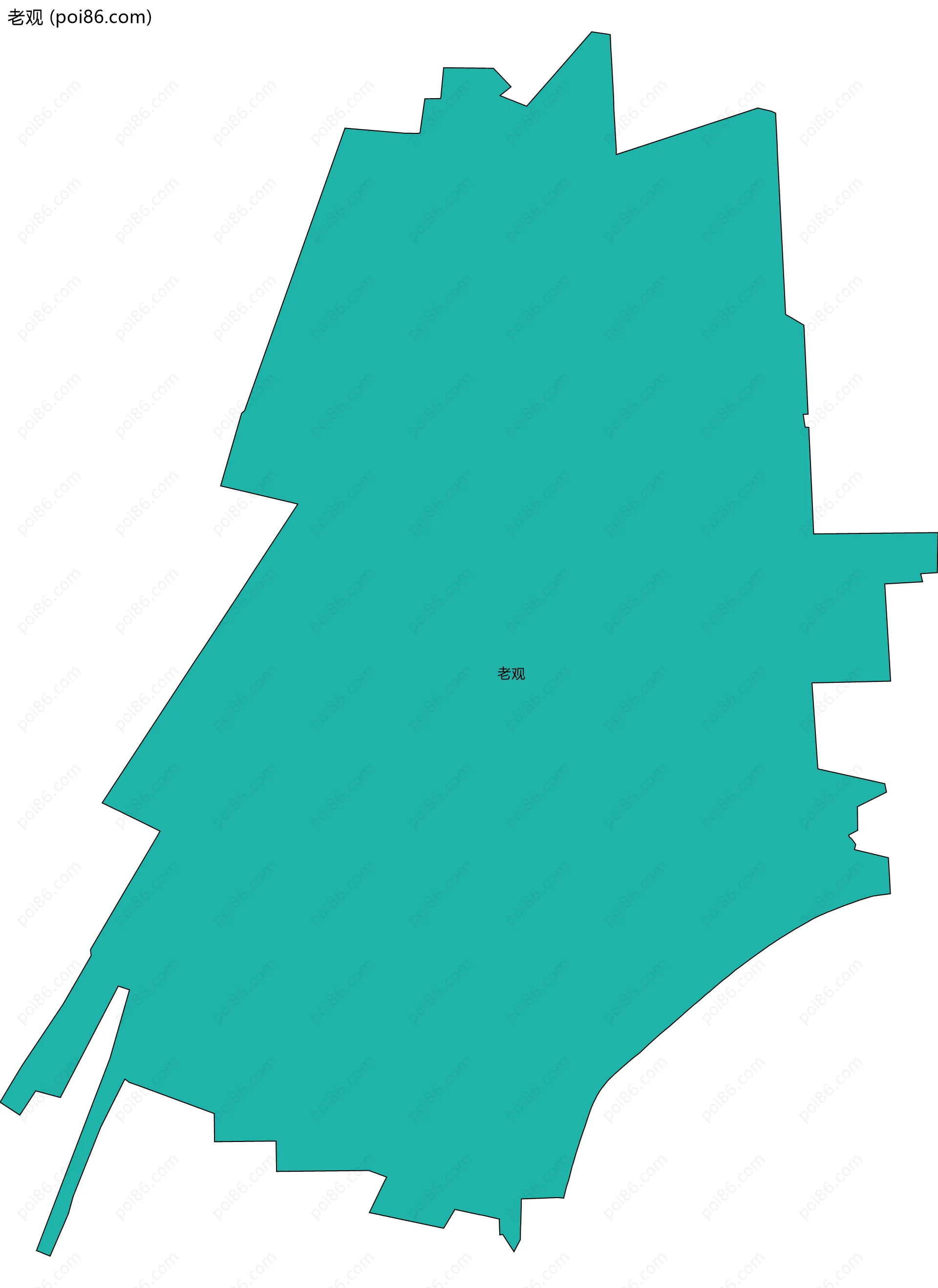 老观边界地图