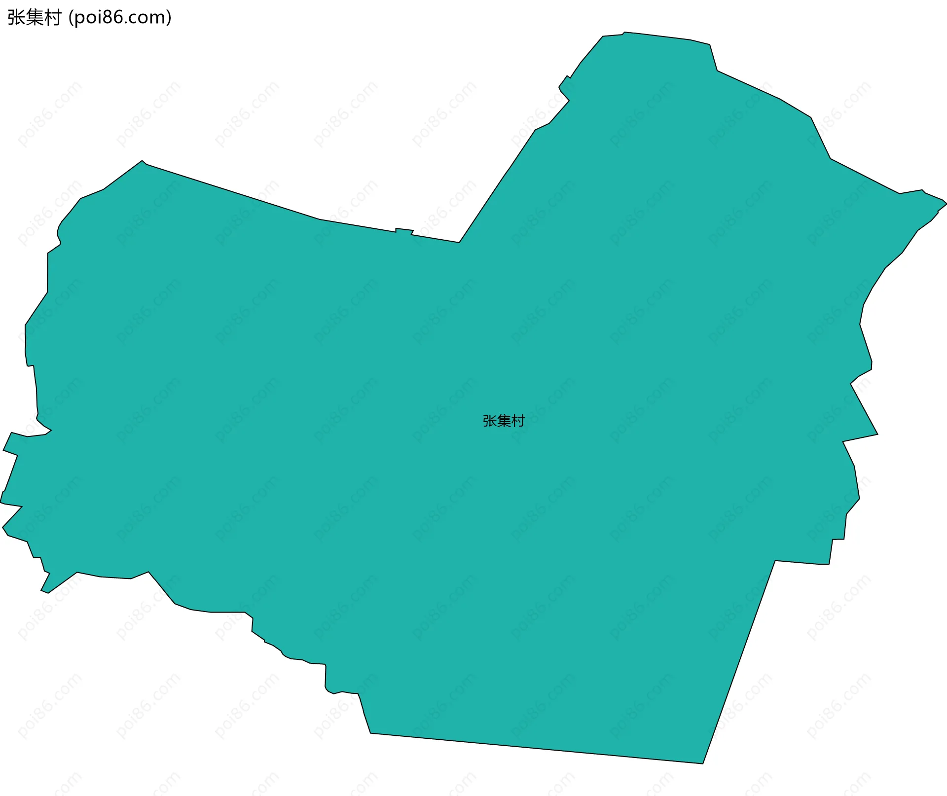 张集村边界地图