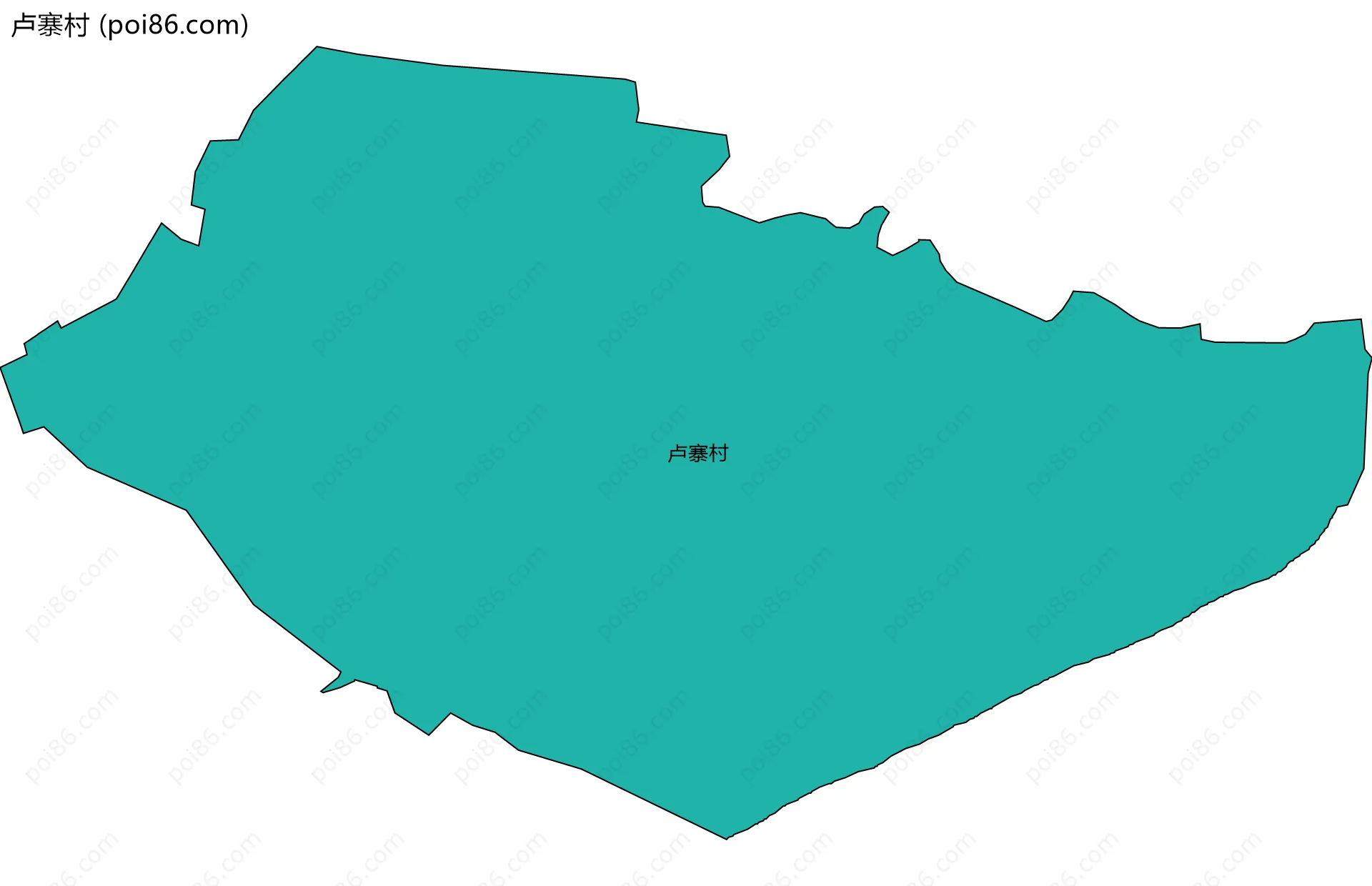 卢寨村边界地图