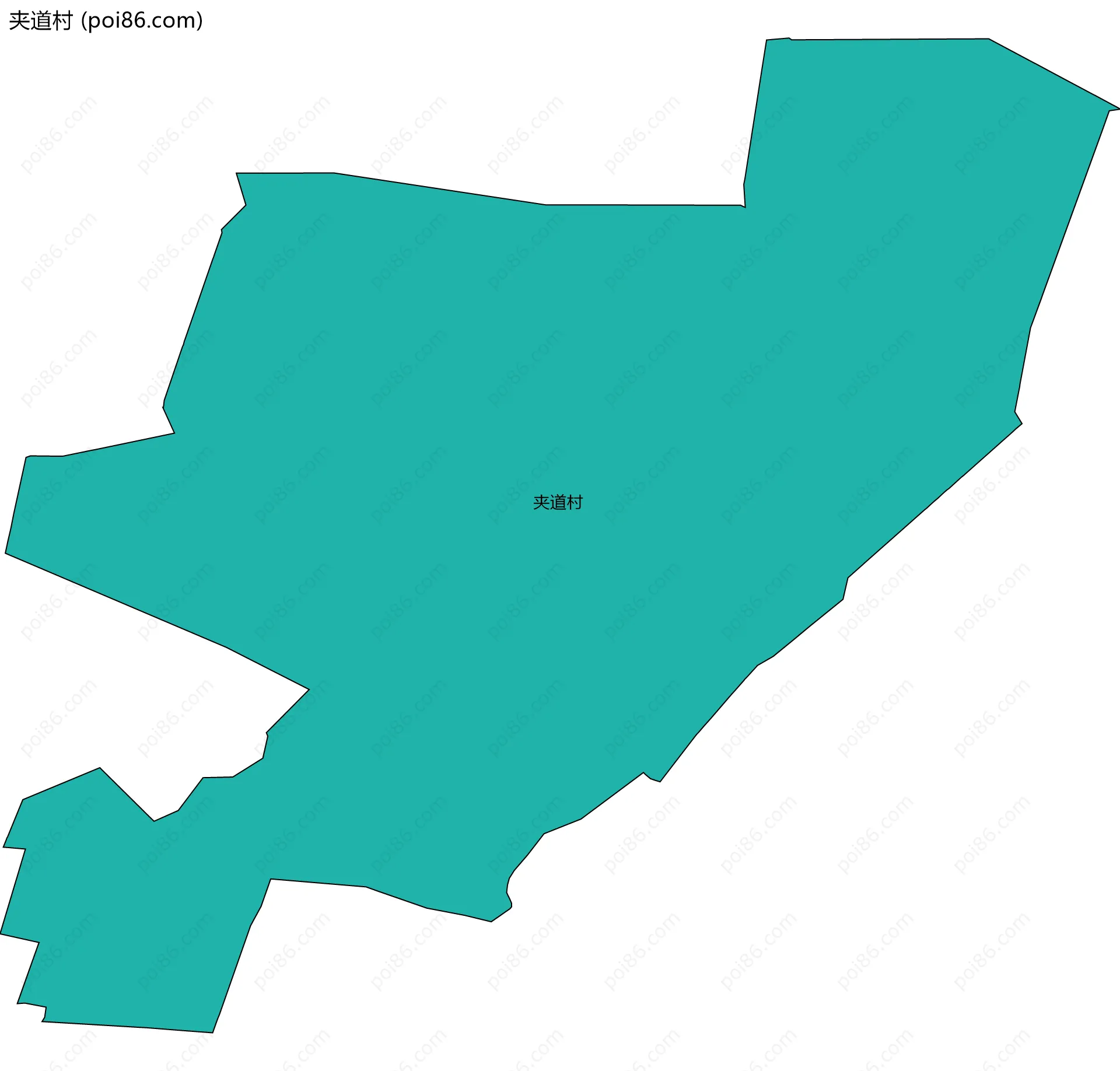 夹道村边界地图