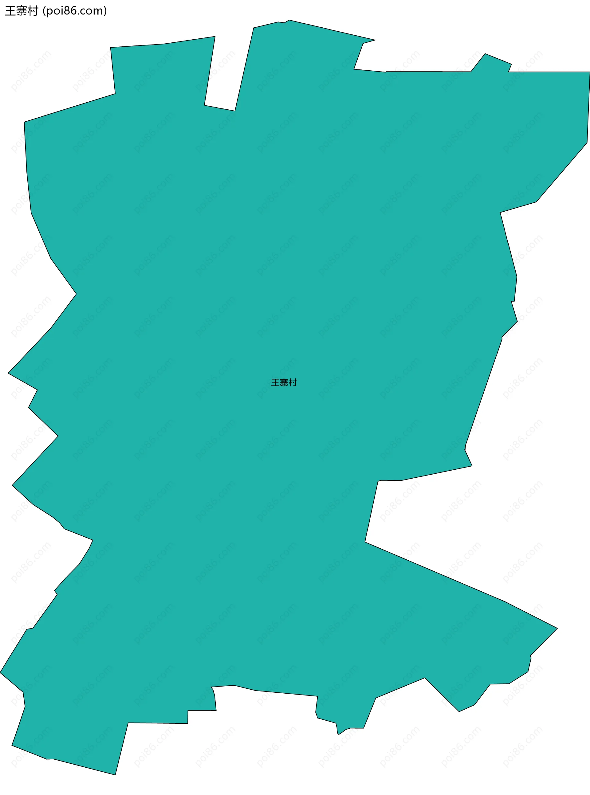 王寨村边界地图