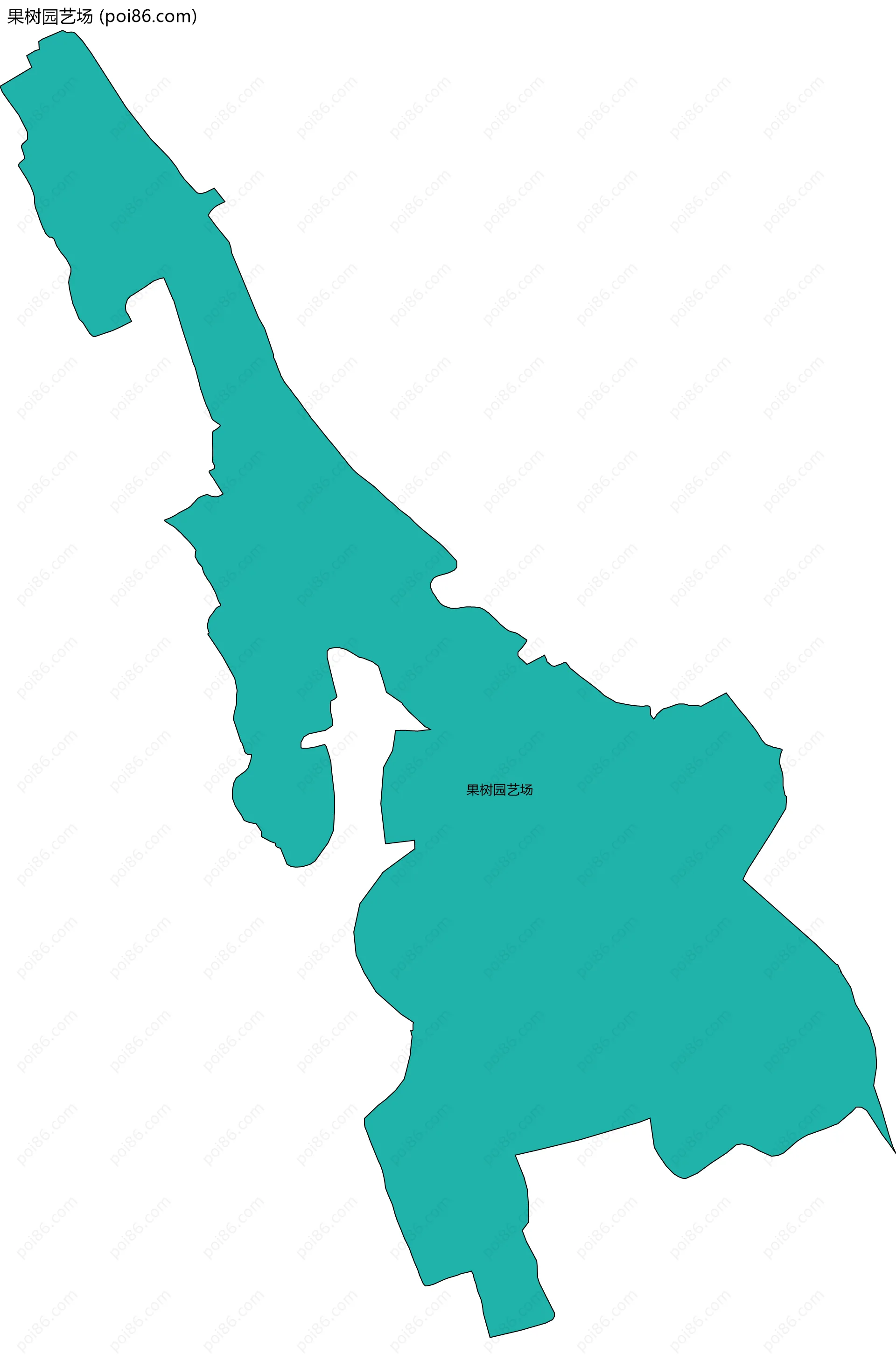 果树园艺场边界地图